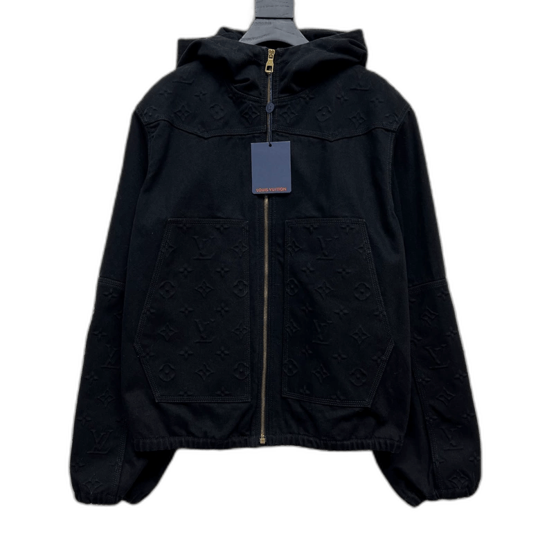 Louis Vuitton Louis Vuitton Embroidered Logo Denim Zip Jacket - dmc Size M / US 6-8 / IT 42-44 - 1 Thumbnail