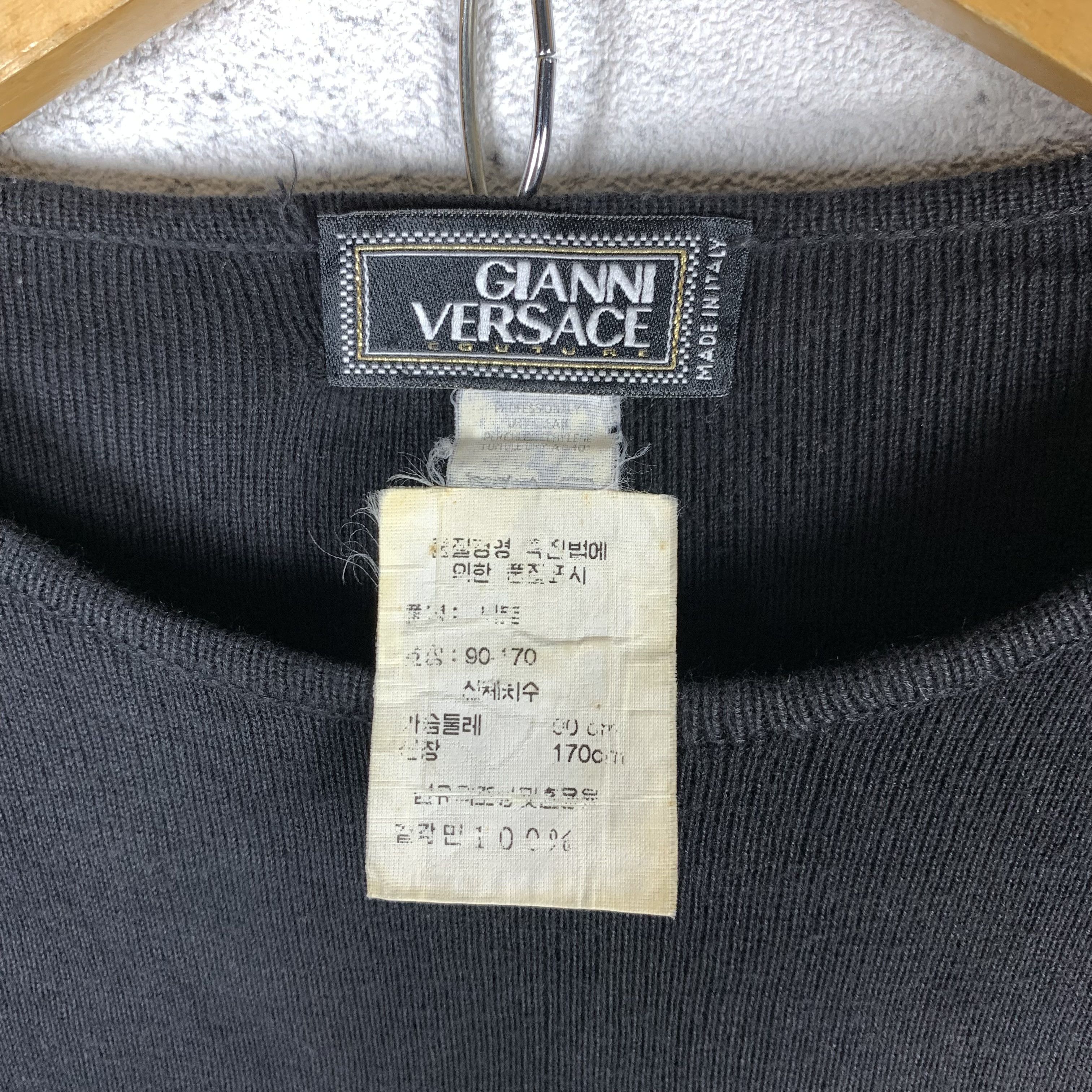 Versace Vintage Gianni Versace Knit Cable Sweater Size M / US 6-8 / IT 42-44 - 5 Thumbnail