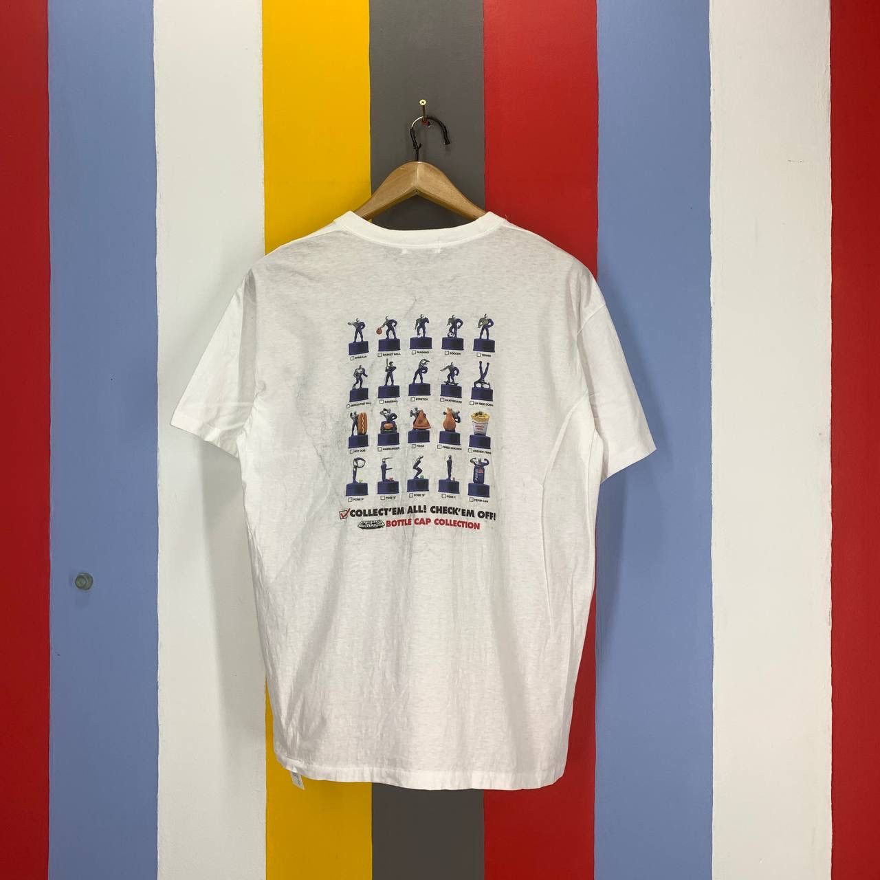 Pepsi 90s Vintage PEPSI MAN Bottlecap Collector T Shirt #2510/L Size US M / EU 48-50 / 2 - 1 Thumbnail