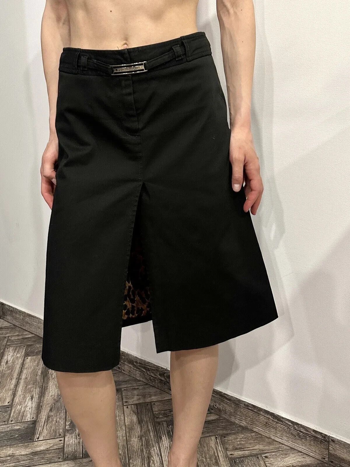 Dolce & Gabbana Dolce & Gabbana Pencil Black Cotton Skirt Skirts Size 40 Size 27" / US 4 / IT 40 - 4 Thumbnail