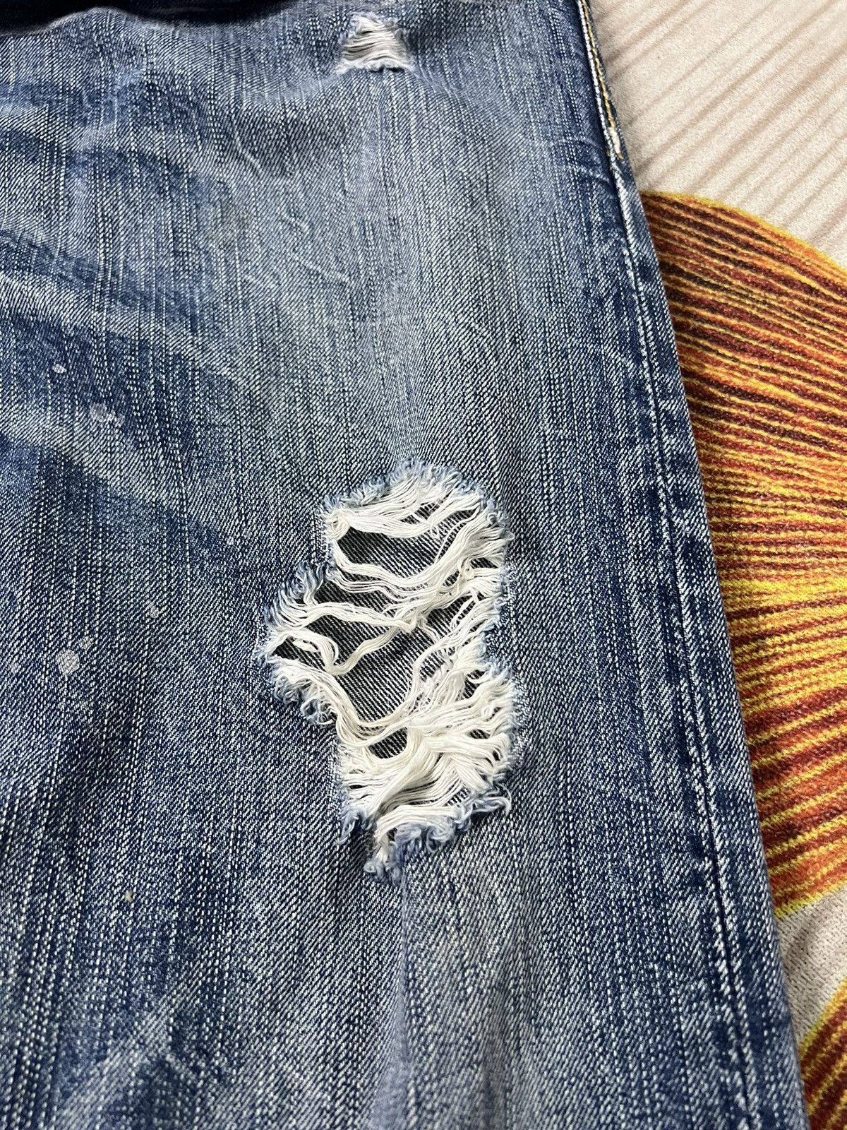 If Six Was Nine × Japanese Brand DENIM CRAFT DISTRESSED JEANS VERY RARE Size US 30 / EU 46 - 4 Thumbnail