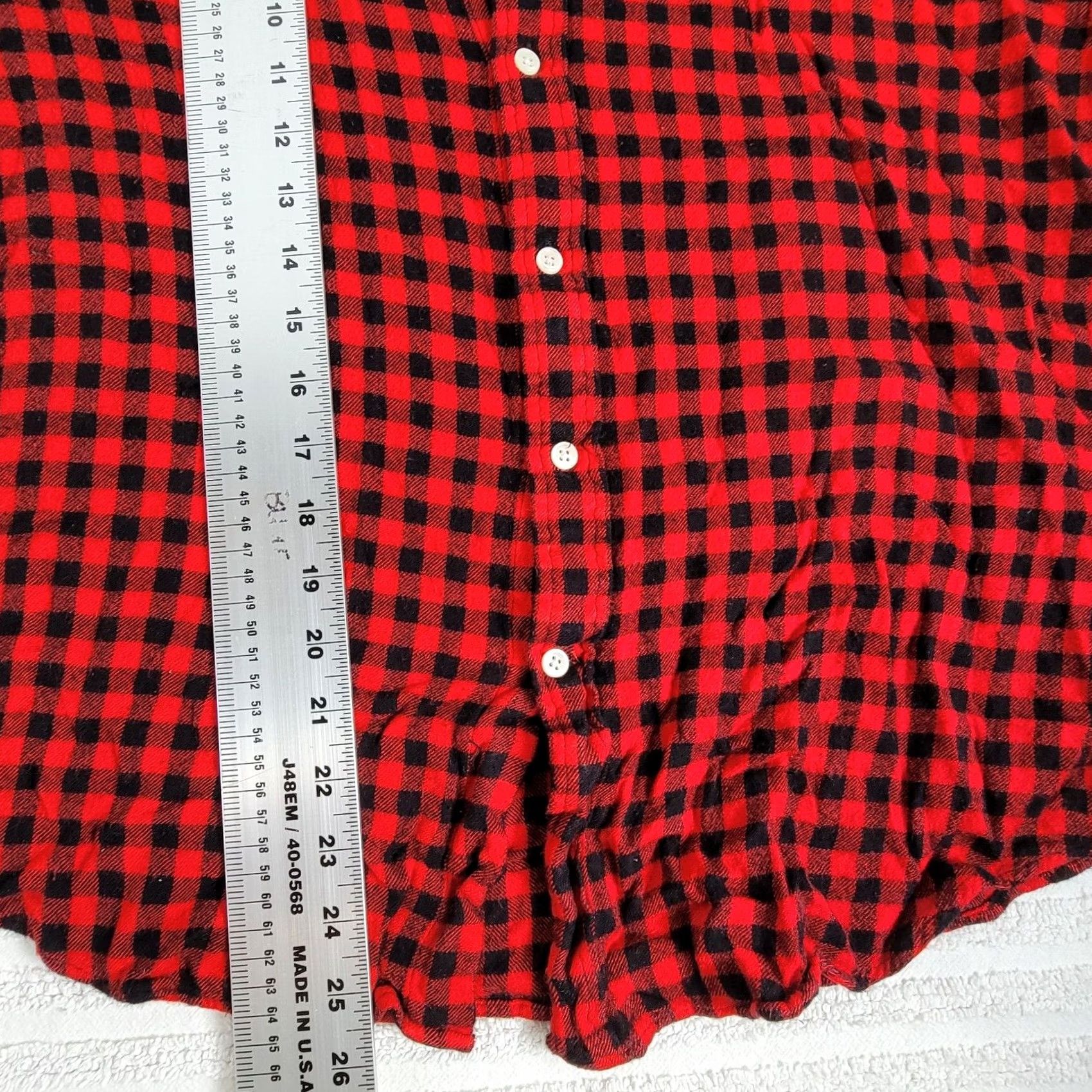Ralph Lauren Ralph Lauren Shirt Mens XL Red/Black Buffalo Check Flannel Western Casual Pony Button-Down Long Sleeve Shirt Size US XL / EU 56 / 4 - 8 Thumbnail