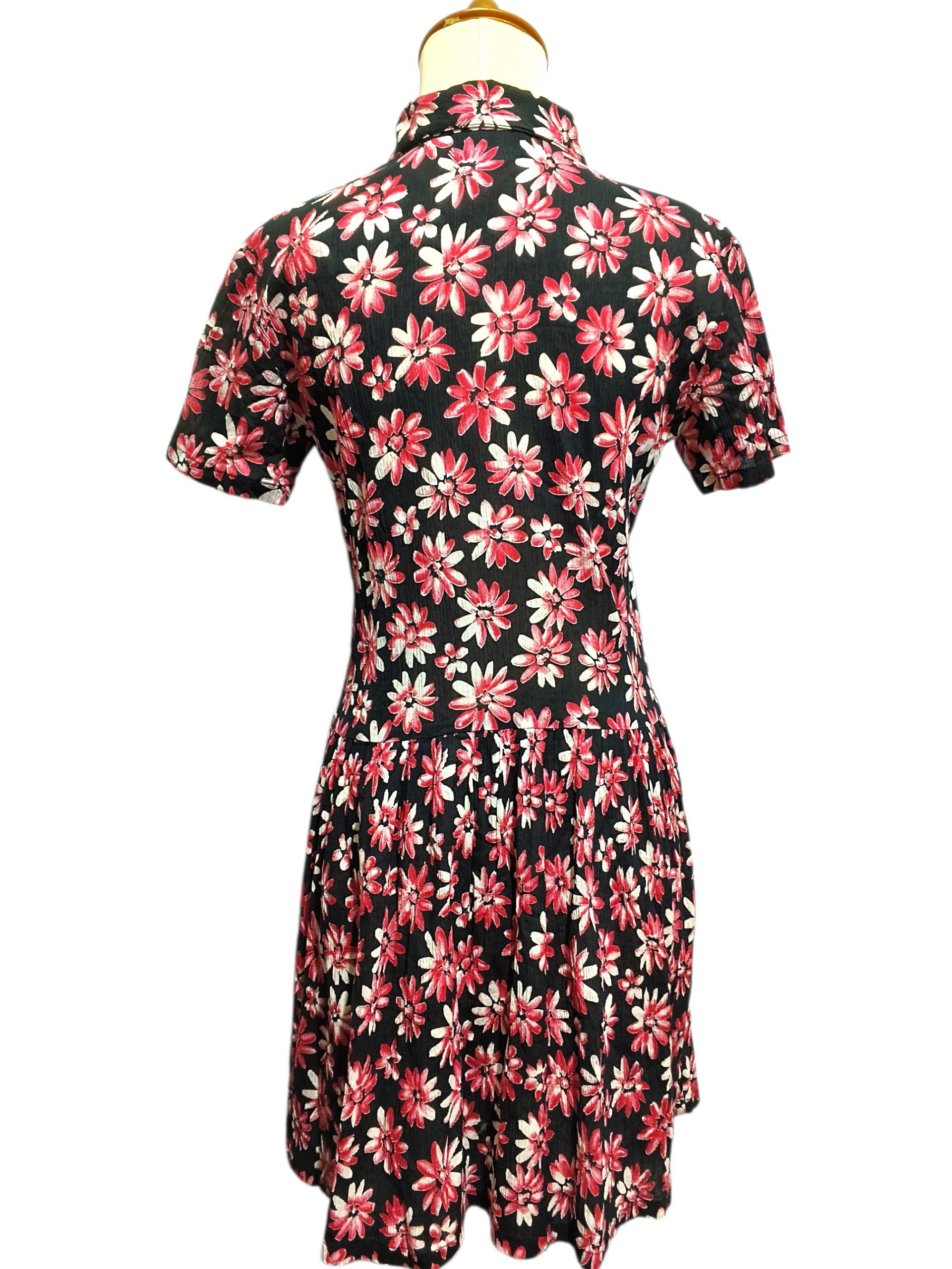 agnes b. Vintage Agnes b Lolita Floral Daisy Zip Dress Size S / US 4 / IT 40 - 2 Thumbnail