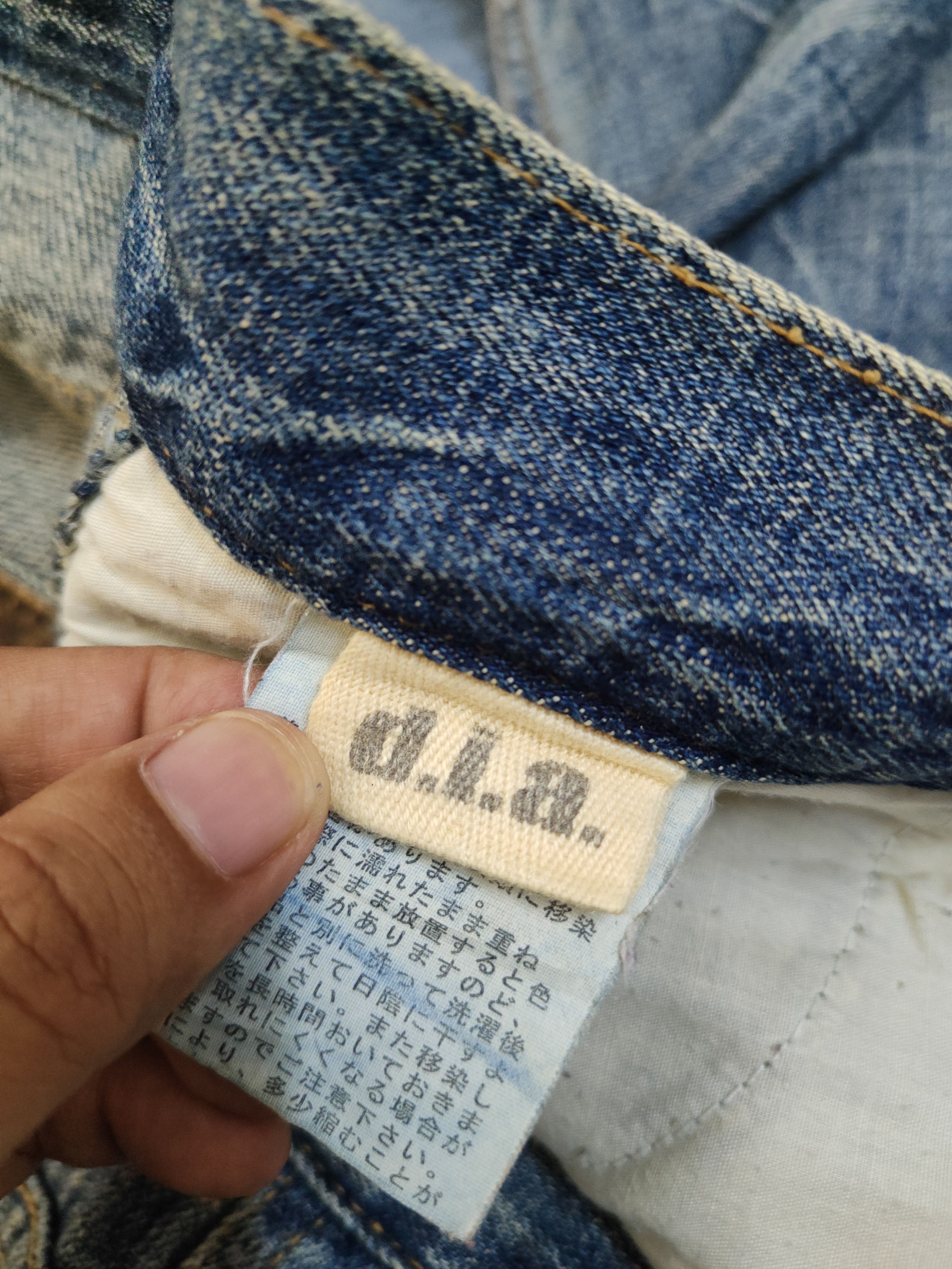 Japanese Brand D.i.a Blue Distressed Ripped denim Jeans #W1483 Size US 30 / EU 46 - 17 Thumbnail