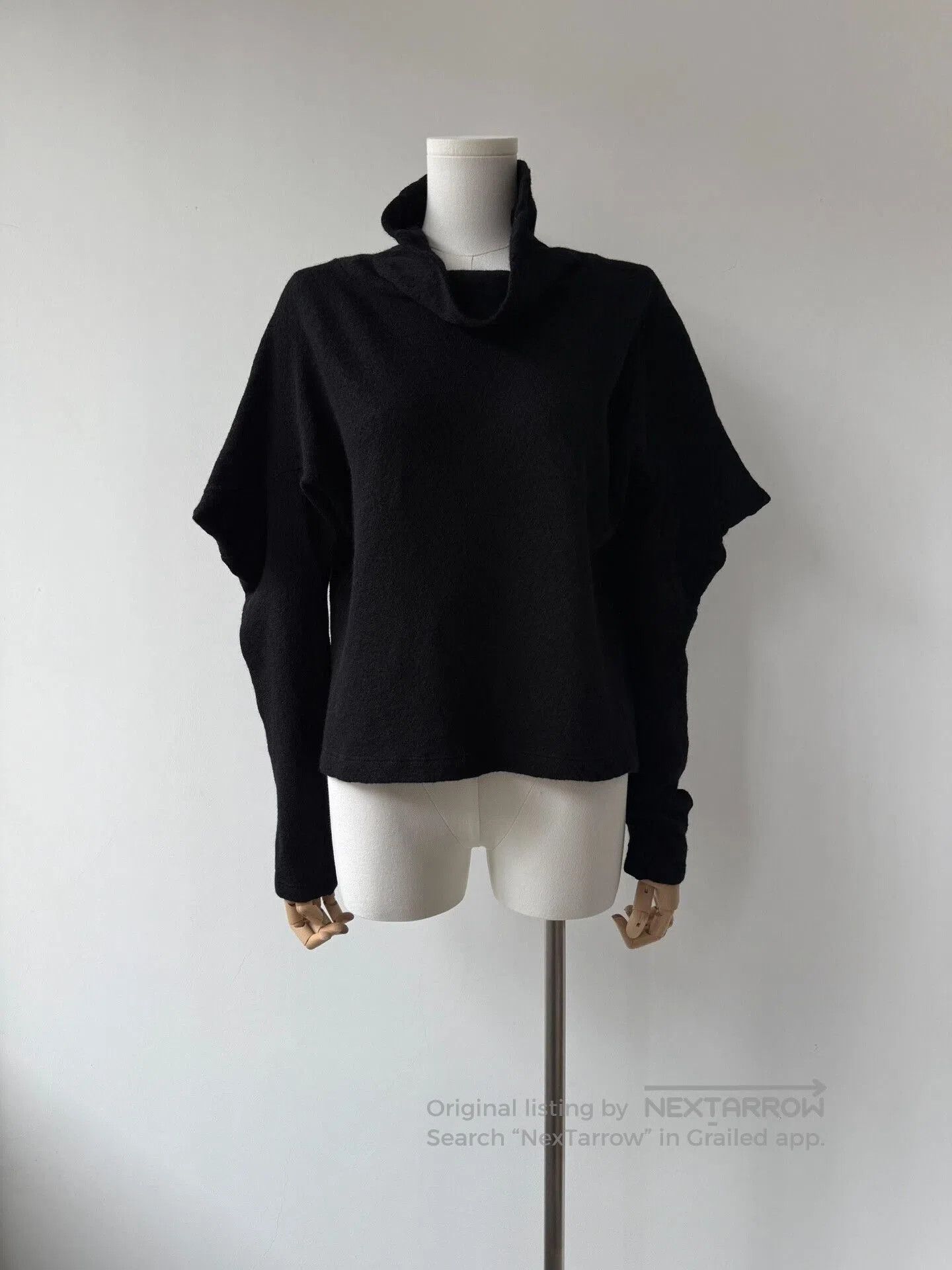 Limi Feu Yohji Yamamoto Limi Feu 22AW Asymmetric Collar Top. Size M / US 6-8 / IT 42-44 - 1 Thumbnail
