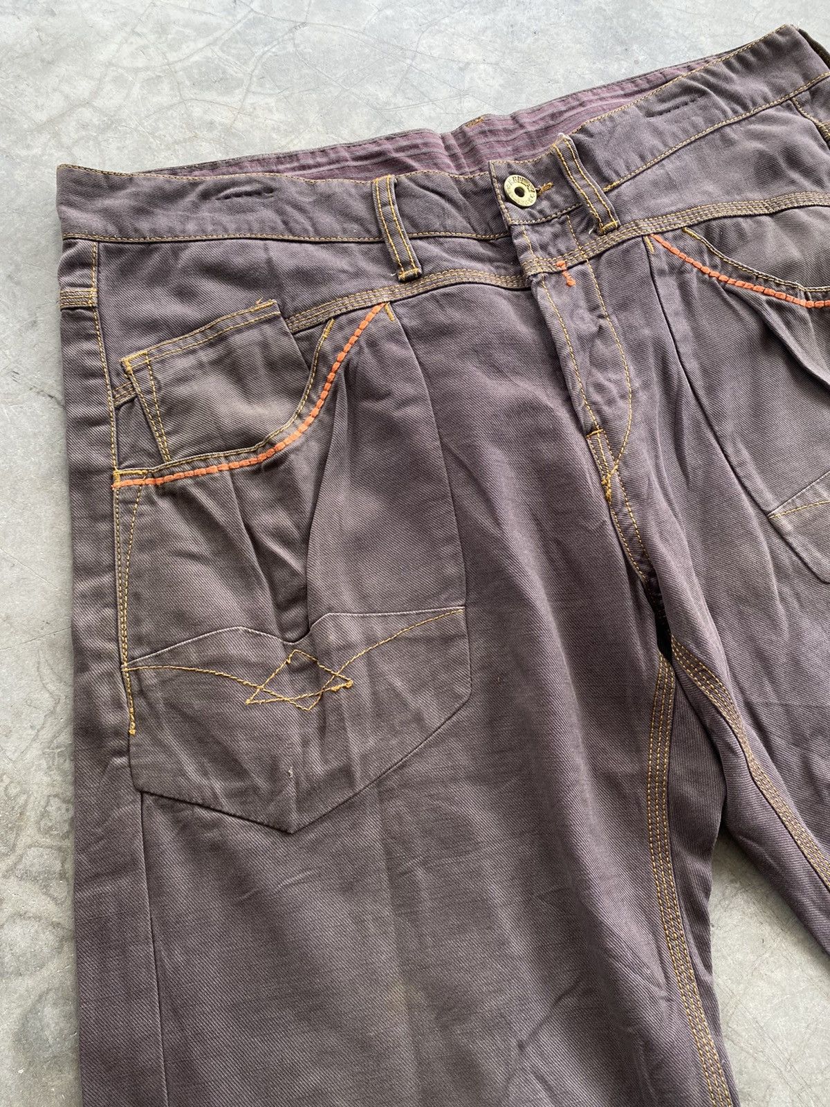 Japanese Brand × Replay Baggy Jeans Japanese Reply Wide Flare Jeans Size US 35 - 9 Thumbnail