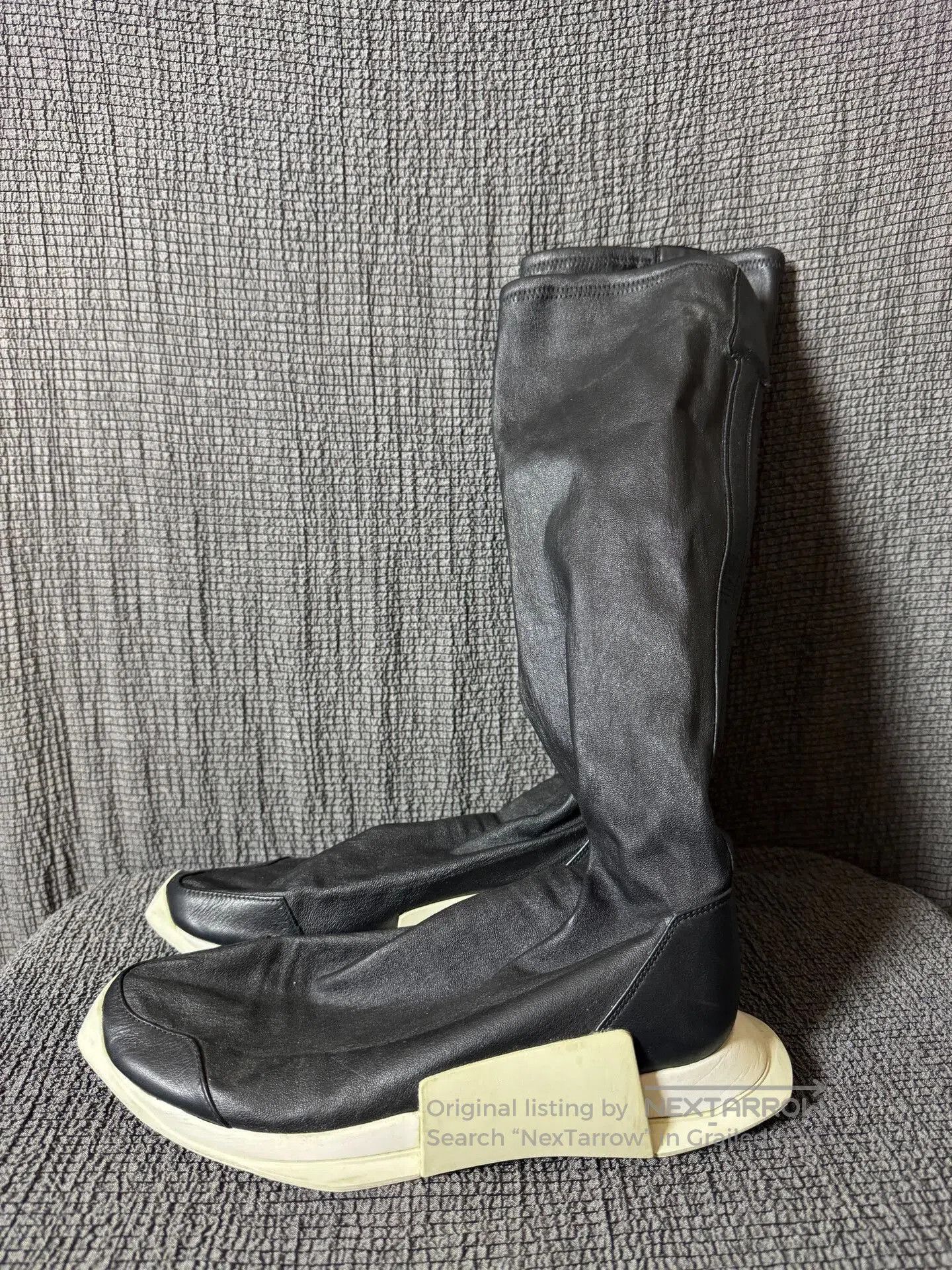 Rick Owens Rick Owens x Adidas High Top Leather Boots. Size US 7 / EU 40 - 4 Thumbnail