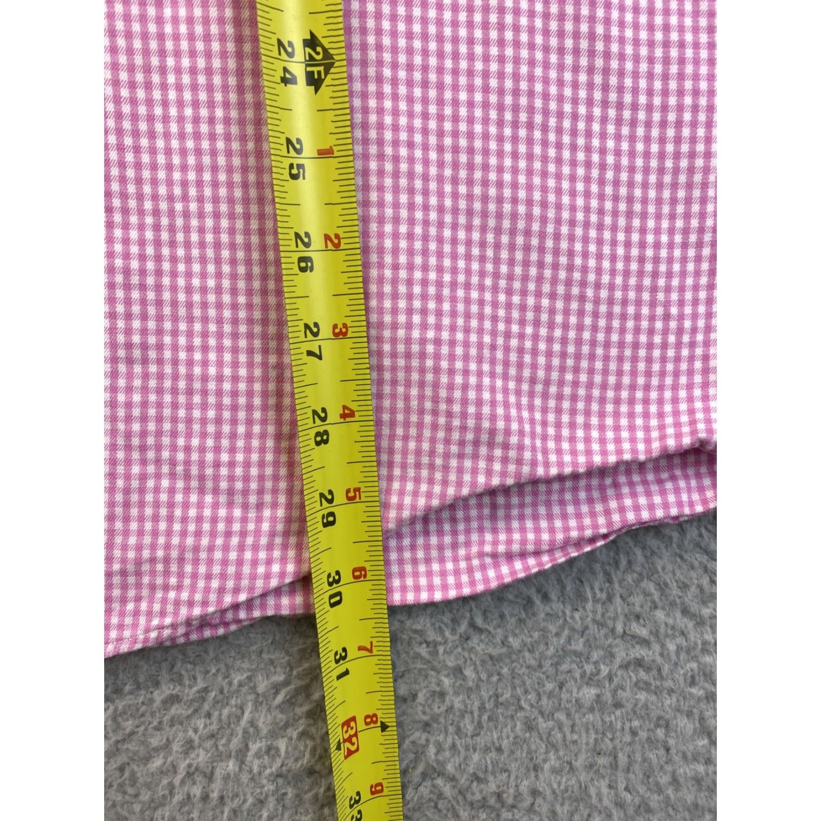 Tommy Hilfiger Tommy Hilfiger Shirt Men 16.5 Slim Button-Front Check Pink 32/33 Cotton Knit 81-26 Size US L / EU 52-54 / 3 - 7 Thumbnail