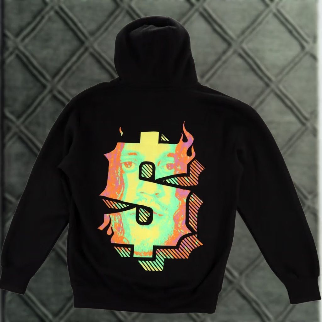 Vintage RUSS face Hoodie RARE Size Medium Red Rapper Rap Hip Hop Pullover Black Nike Shirt Size US M / EU 48-50 / 2 - 1 Thumbnail