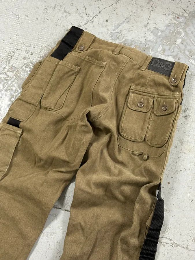 Dolce & Gabbana AW2003 Dolce & Gabbana Khaki Cargo Bondage Pants Size US 30 / EU 46 - 7 Thumbnail
