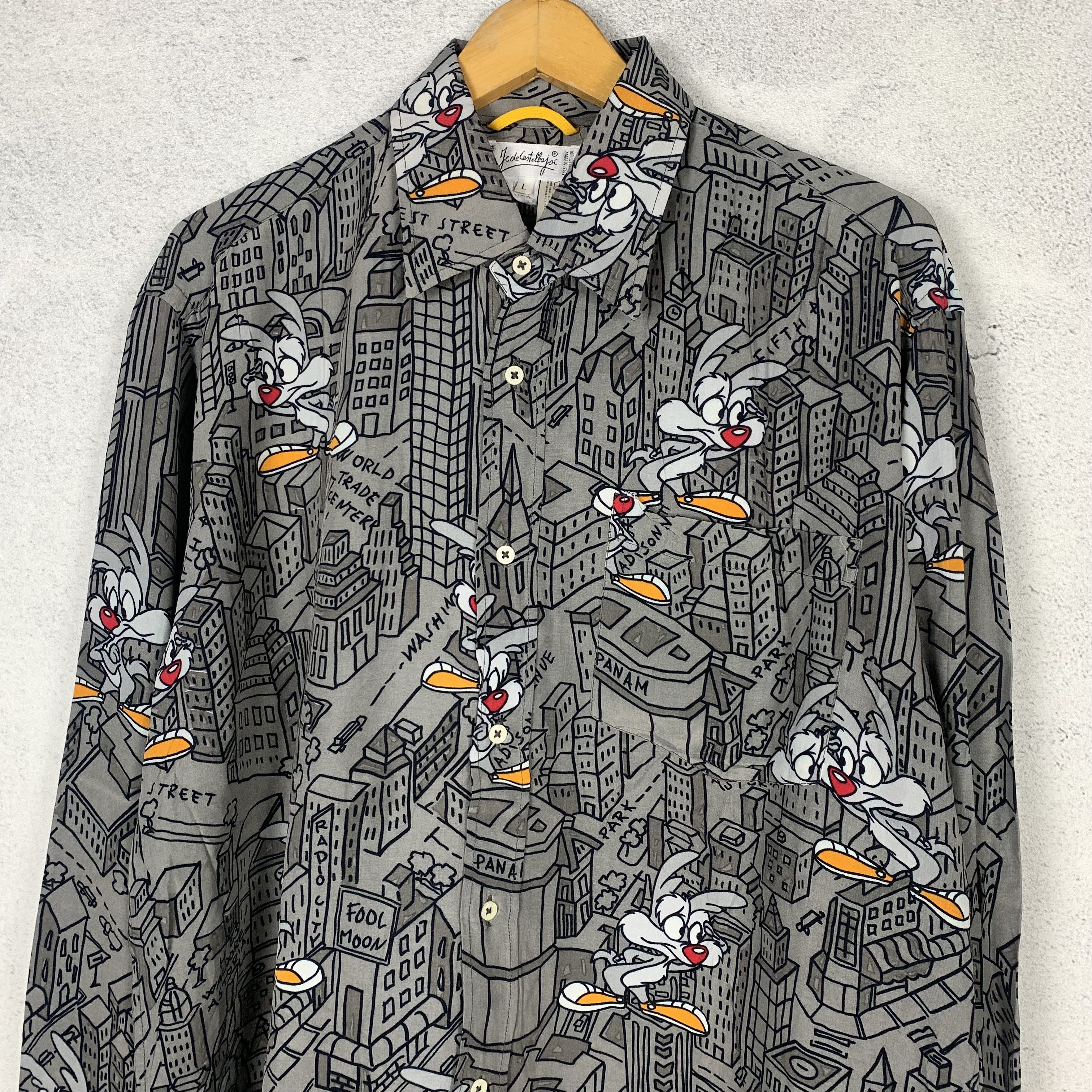 Jean Charles De Castelbajac Vintage Castelbajac Warner Bros Shirt Size US L / EU 52-54 / 3 - 3 Thumbnail