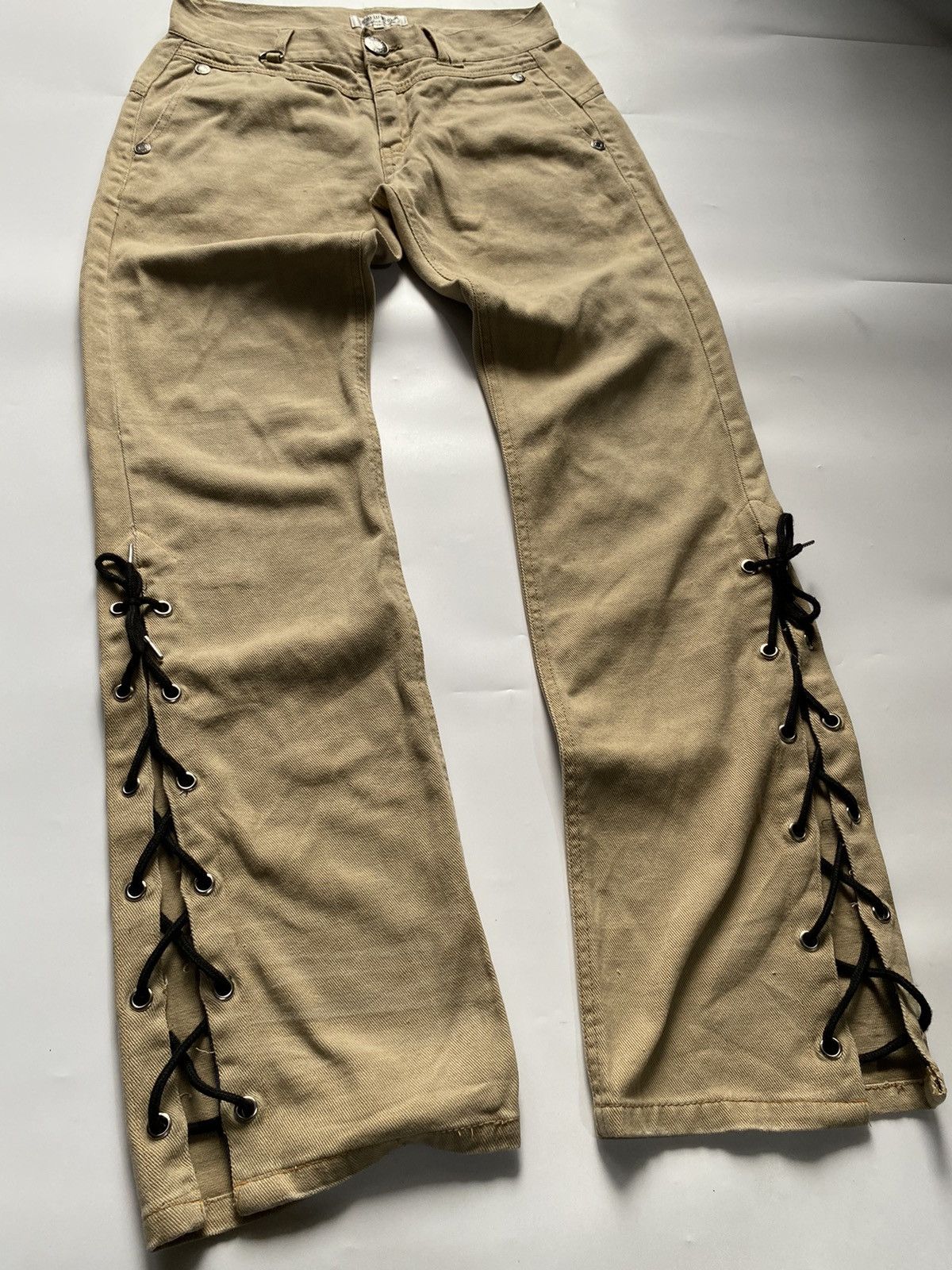 If Six Was Nine × Japanese Brand lacesup lowbox pant vkei style japanese brand Size US 31 - 1 Thumbnail