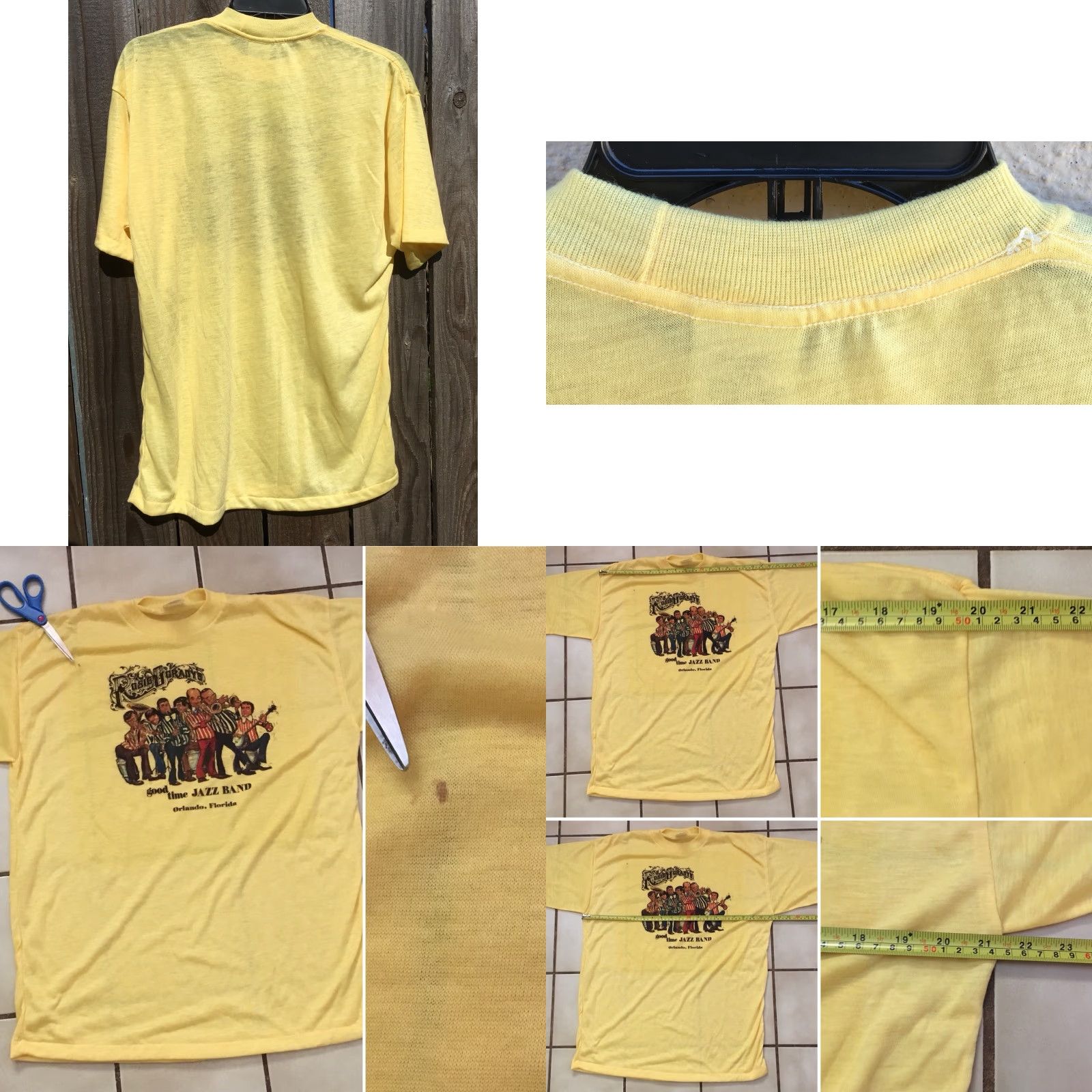 Vintage VINTAGE Rosie O’Grady’s Good Time Jazz Band T-Shirt Shirt XL Pink Womens/Girls? (note: not adding) Size US XL / EU 56 / 4 - 8 Thumbnail