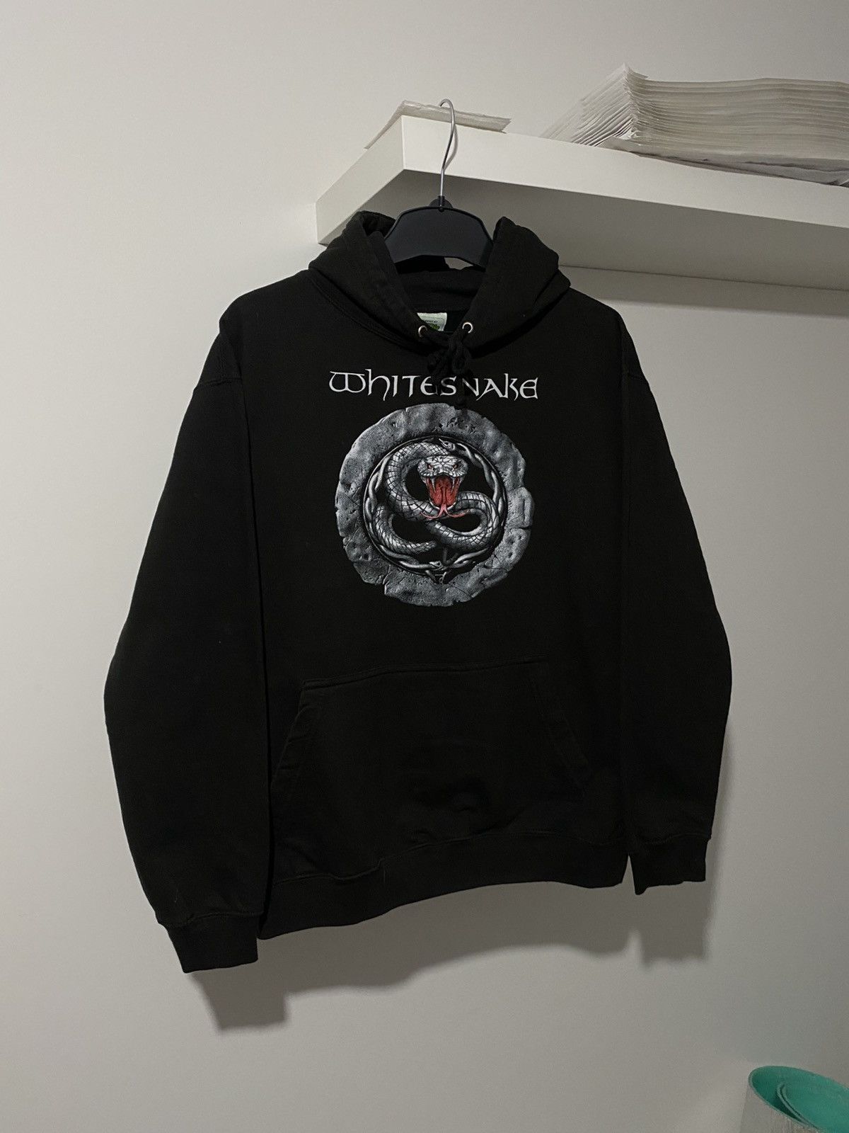 Band Tees × Vintage Whitesnake Vintage Hoodie Uroboros M Death Metal y2k grunge Size US M / EU 48-50 / 2 - 2 Thumbnail