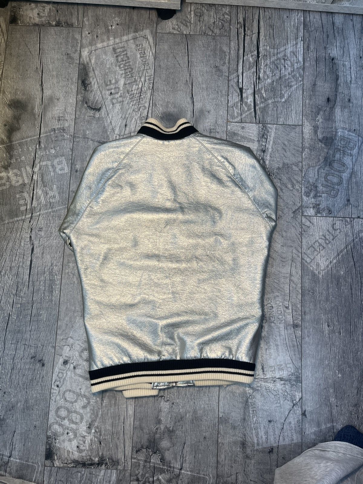 Saint Laurent Paris SS14 by Hedi Slimane silver teddy jacket Size US S / EU 44-46 / 1 - 4 Thumbnail
