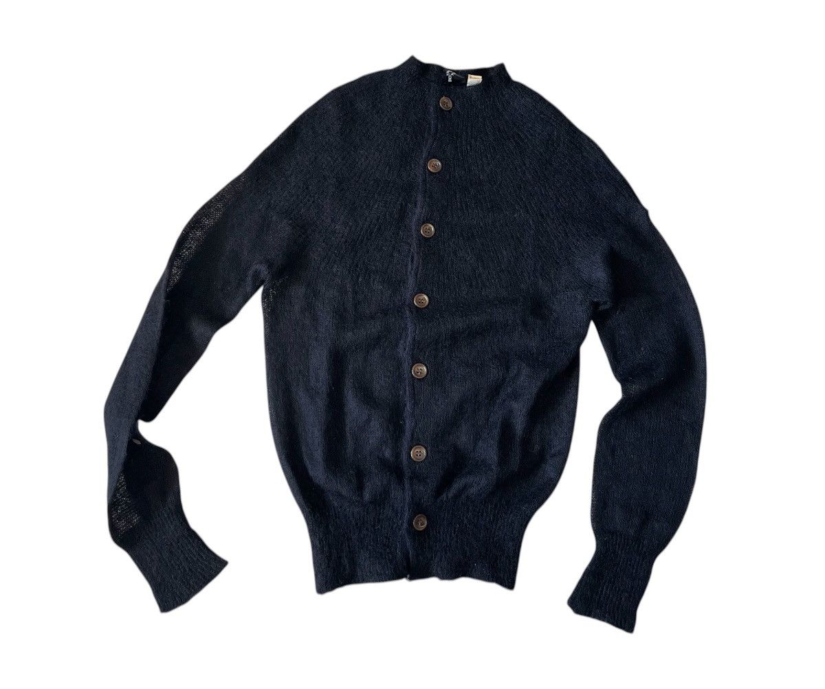 Comme des Garcons TAX FREE 🇺🇸 tricot cdg fuzzy sheer boxy cardigan Size US S / EU 44-46 / 1 - 2 Thumbnail