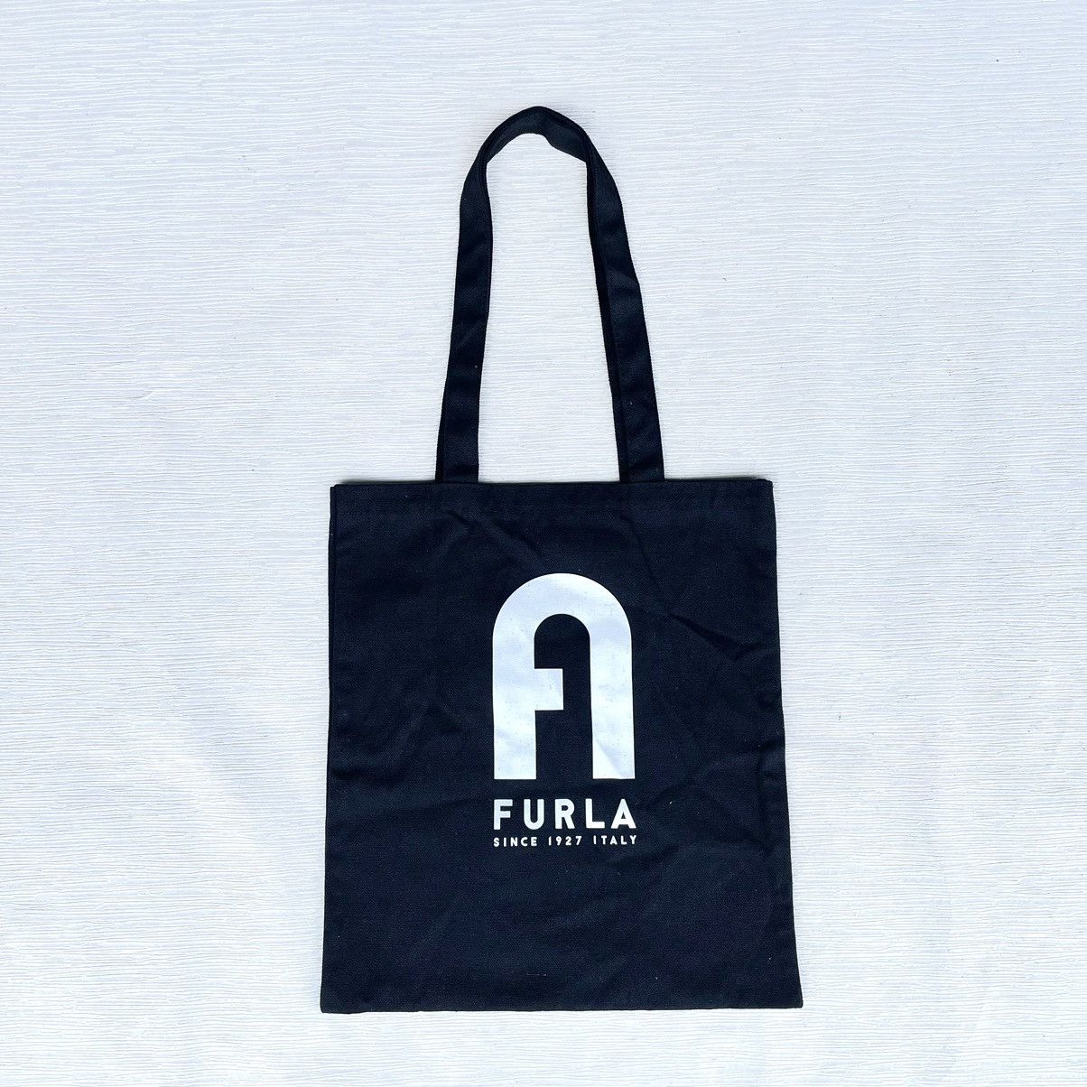 Furla Furla Black Logo Cotton Tote Bag Size ONE SIZE - 1 Thumbnail