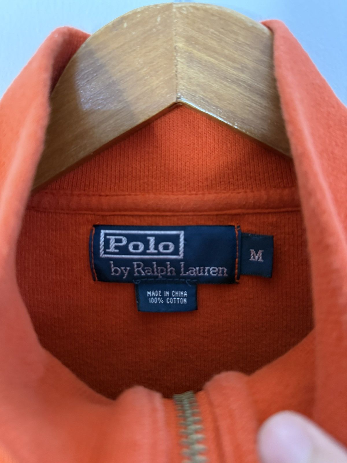 Polo Ralph Lauren Vintage Polo Ralph Lauren Orange Quarter Zip Size US M / EU 48-50 / 2 - 3 Thumbnail