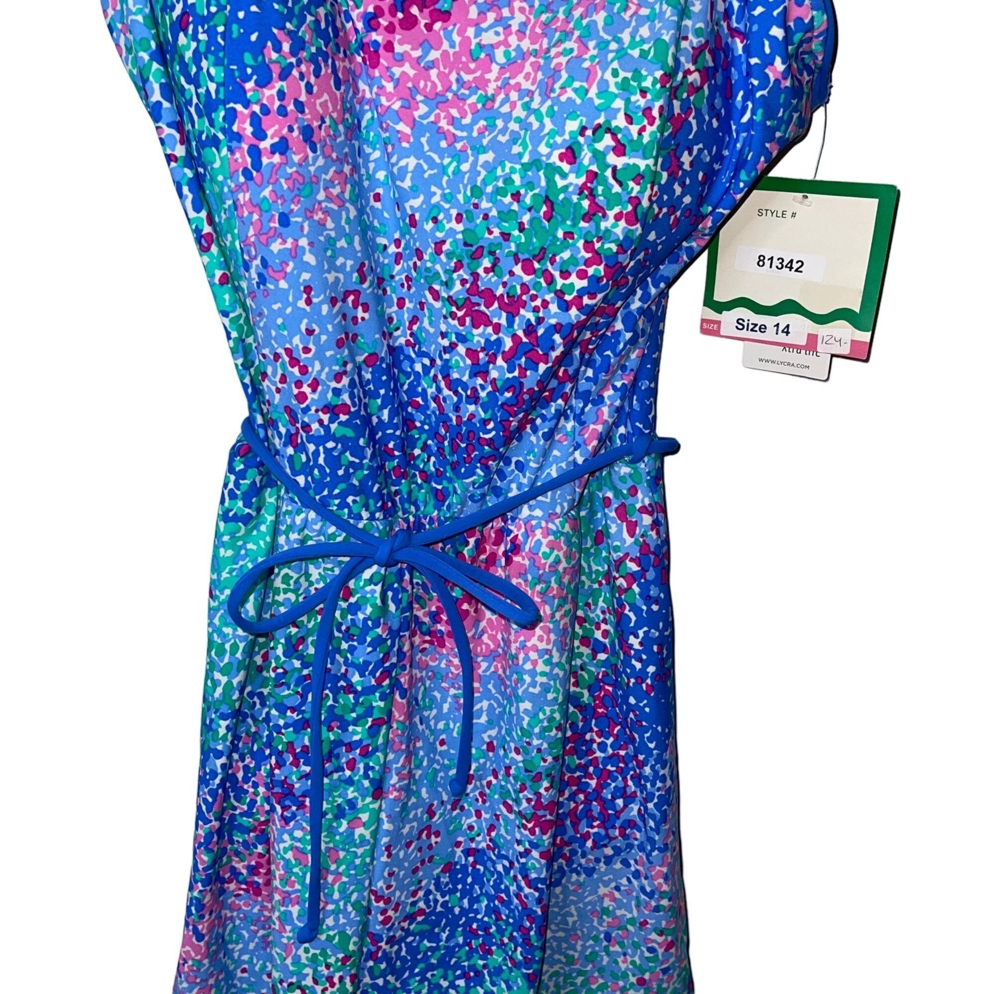Vintage Sea Waves Vintage Womens Swim Romper Size 16 Size ONE SIZE - 3 Thumbnail