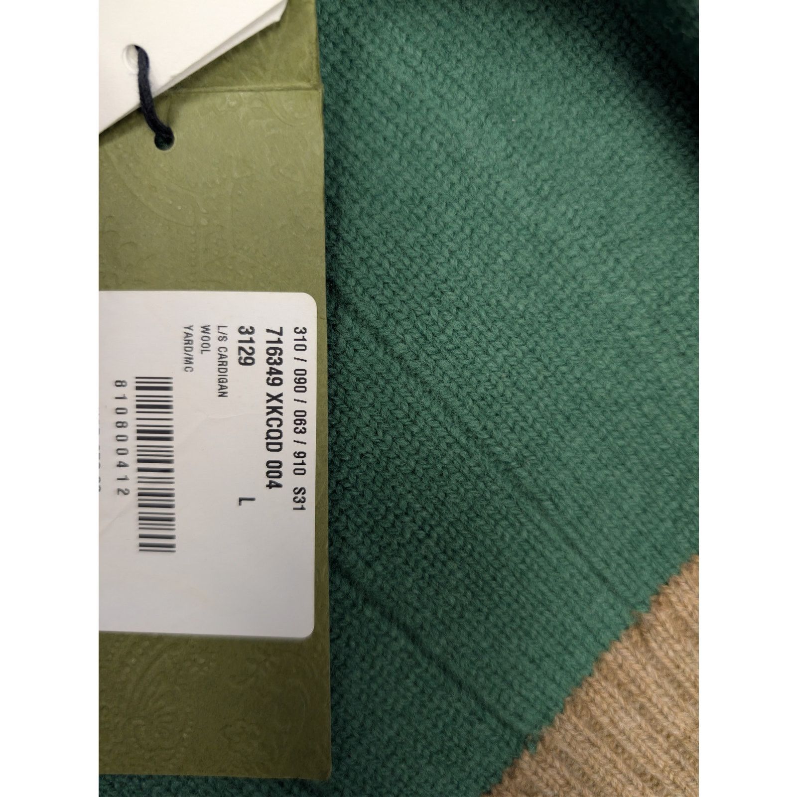 Gucci o1rshd1 Wool Long Sleeve Cardigan Sweater in Yard/Multicolor Size US L / EU 52-54 / 3 - 23 Thumbnail