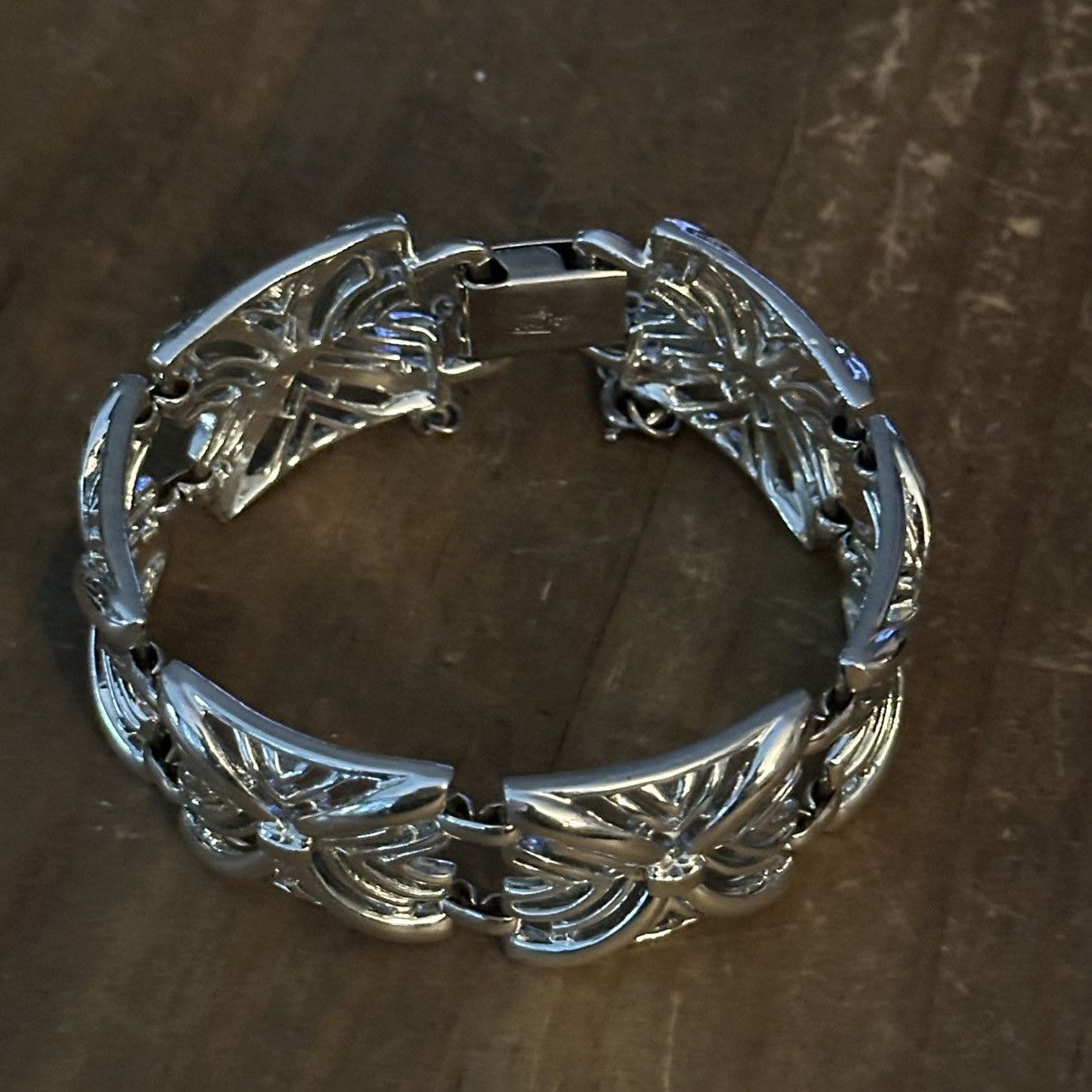 Vintage Vintage Coro Pegasus fancy filigree square link bracelet Size ONE SIZE - 7 Thumbnail