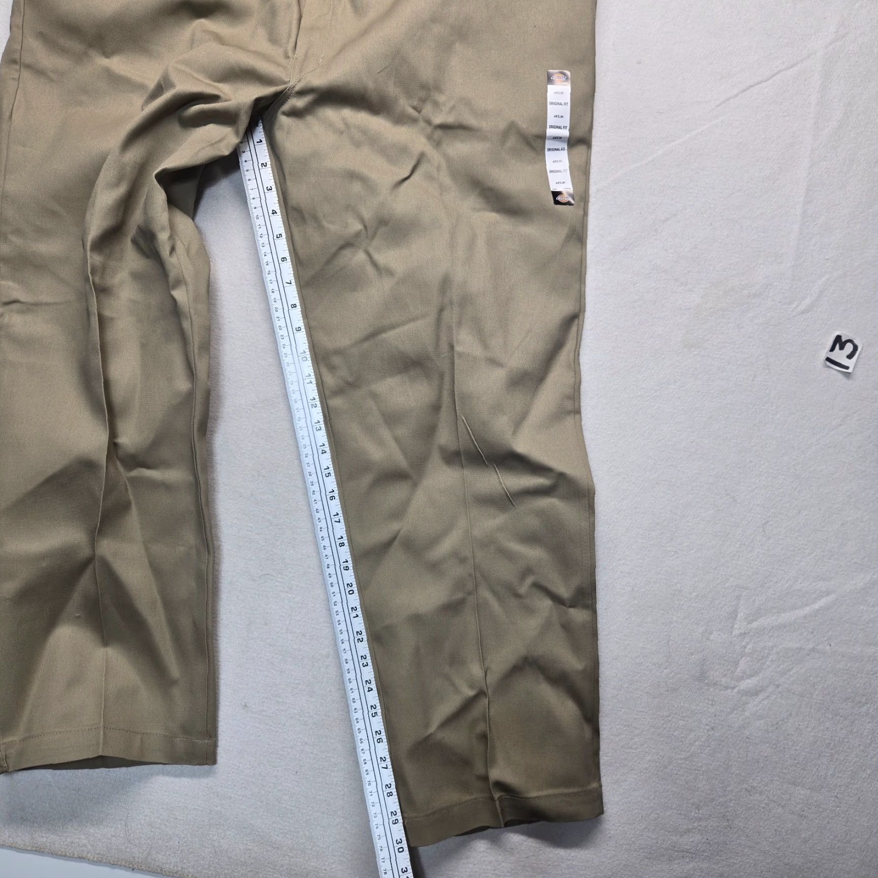 Dickies Dickies 874 Pants Mens Big & Tall 48x30 The Original Work Pants New Tan Brown Cotton Polyester Wrinkle Resistant Front Flat Rise High 12 in Jeans? Size US 32 / EU 48 - 6 Thumbnail