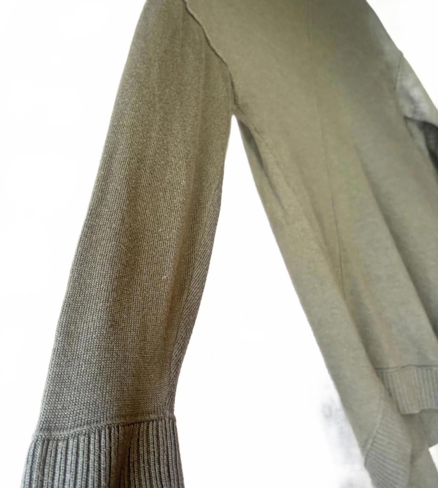 Chicos Chico Olive Green Women's Crew Neck Sweater Size XS / US 0-2 / IT 36-38 - 5 Thumbnail