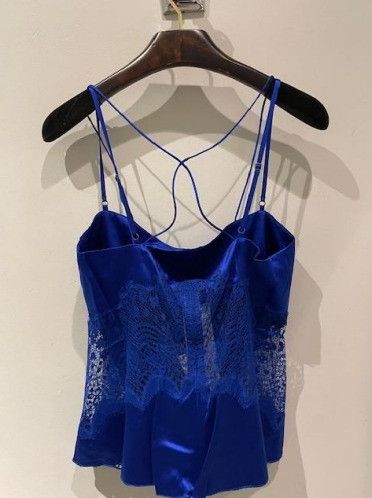 Tom Ford o1w1db10225 TS2044 Crop Top in Blue Size M / US 6-8 / IT 42-44 - 2 Thumbnail