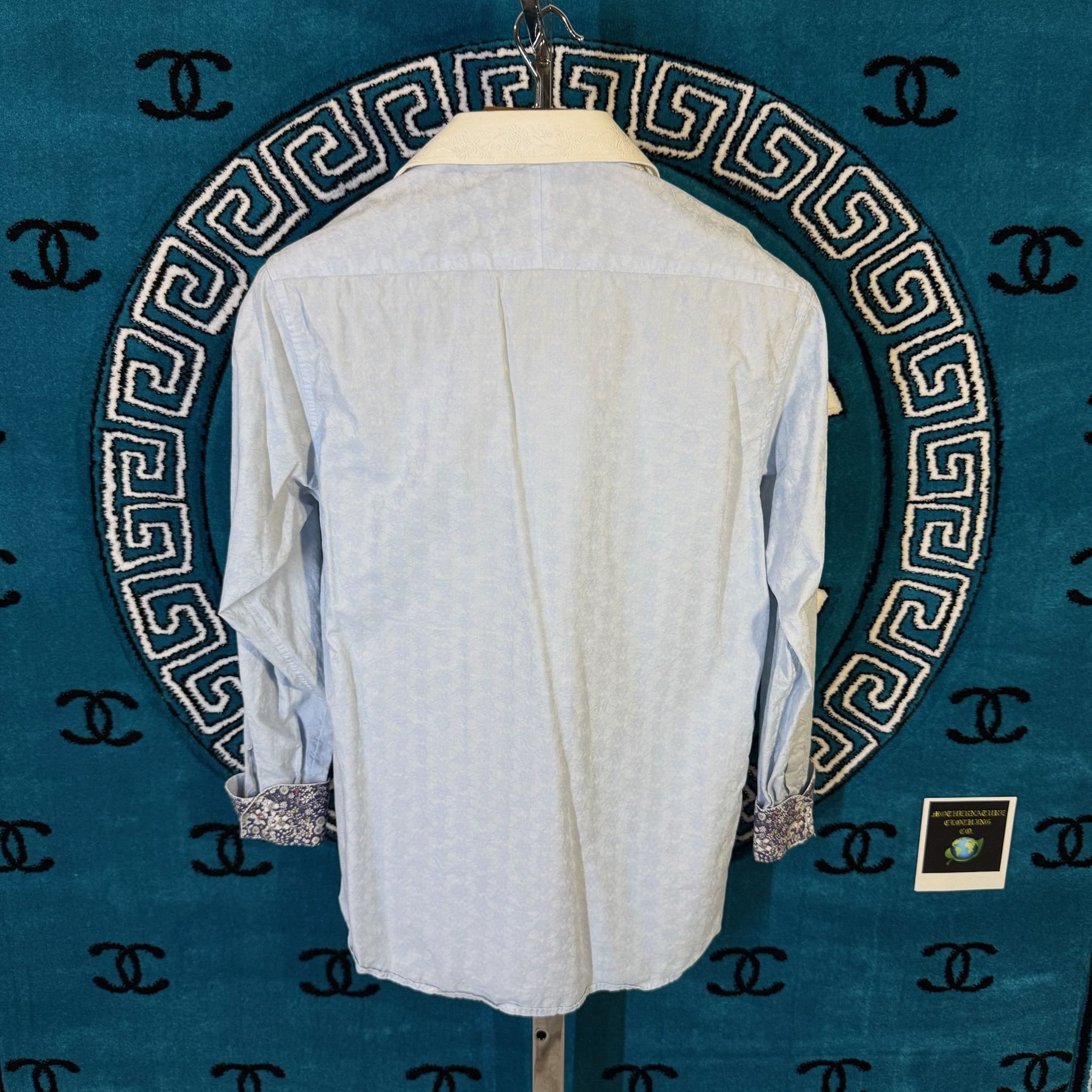 XMI Platinum PLATINUM COLLEZIONE CONTRAST FLORA L/S BUTTON UP Size US M / EU 48-50 / 2 - 2 Thumbnail