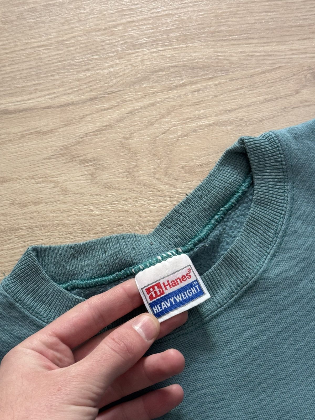 Hanes Vintage 90’s Hanes Rhode Island Ocean State Faded Sweatshirt Size US XL / EU 56 / 4 - 4 Thumbnail