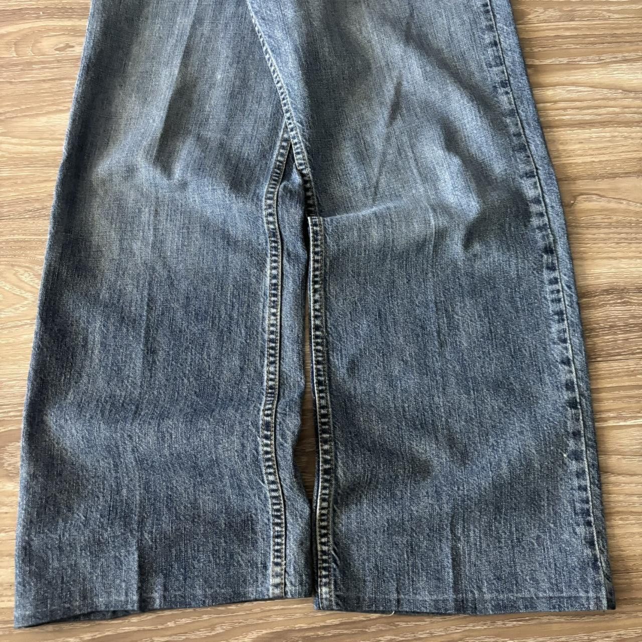 Vintage Crazy Vintage Y2K/2000s Baggy Grunge Dark Wash Essential Denim Jeans! 34x32 Size US 34 / EU 50 - 6 Thumbnail