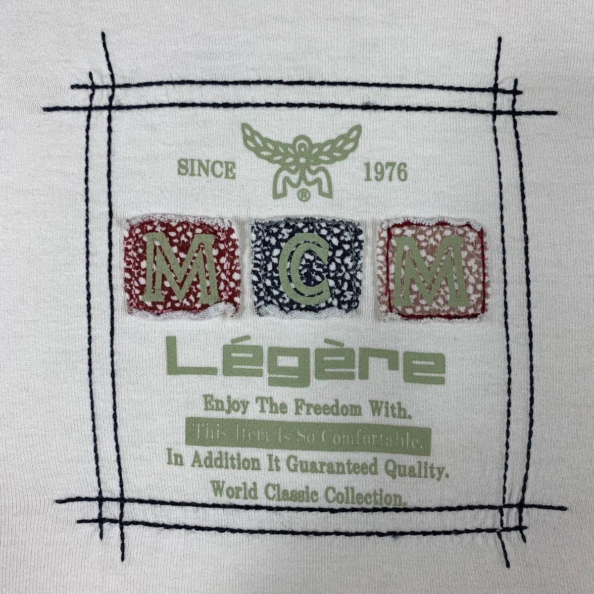 Designer × MCM × Vintage Vintage MCM LEGERE centre print logo designer tee Size US L / EU 52-54 / 3 - 10 Thumbnail