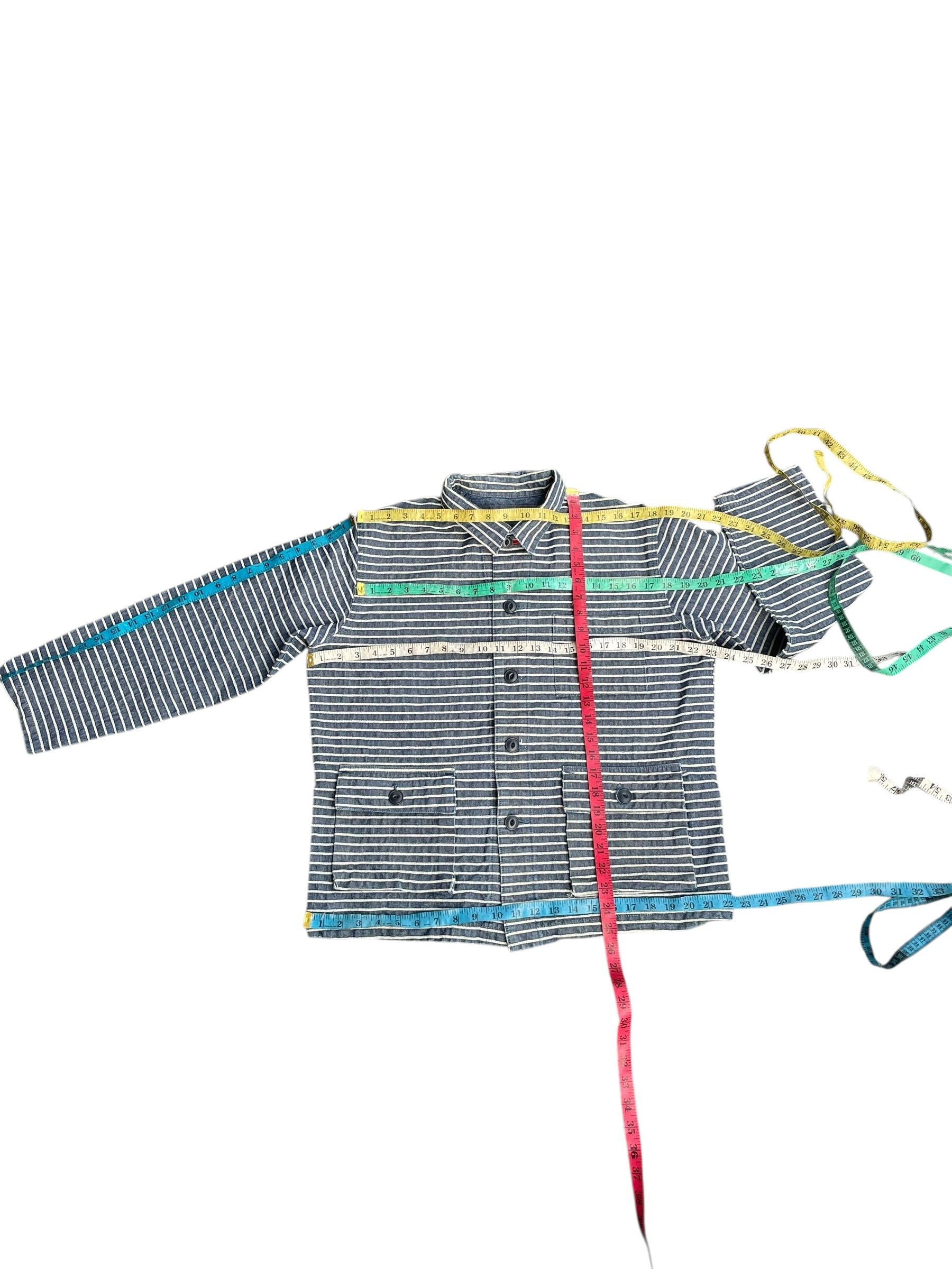 UES Japan UE Embossed Stripe Chore Jacket Size US L / EU 52-54 / 3 - 13 Thumbnail