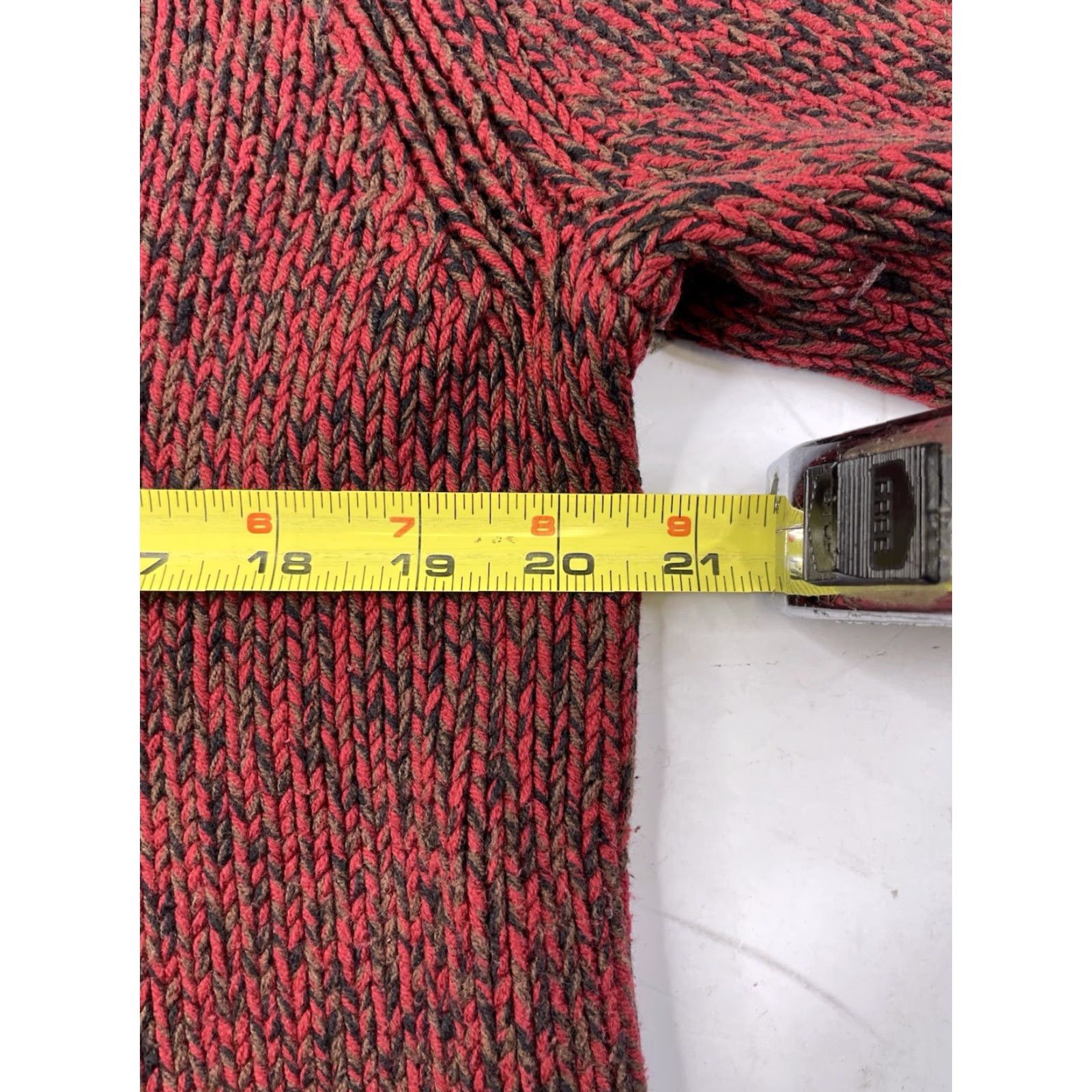 Jones New York VINTAGE Jones New York Sweater Rolled Neck Knit Red Womens Large L Pullover Cotton Blend Knit Western Gen? Size L / US 10 / IT 46 - 6 Thumbnail