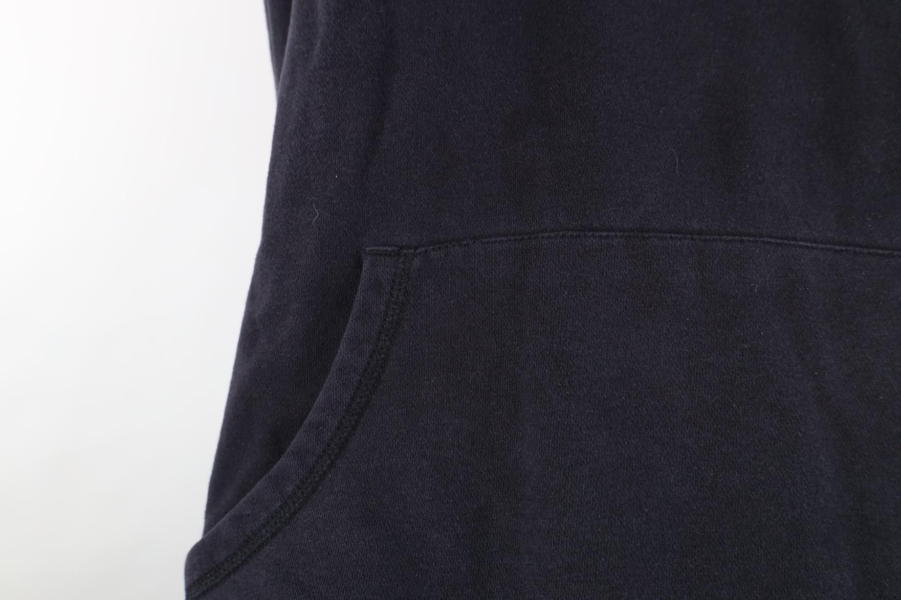 Vintage Vintage 90s Y2K Streetwear Blank Hoodie Sweatshirt Dark Blue Size US XXL / EU 58 / 5 - 5 Thumbnail