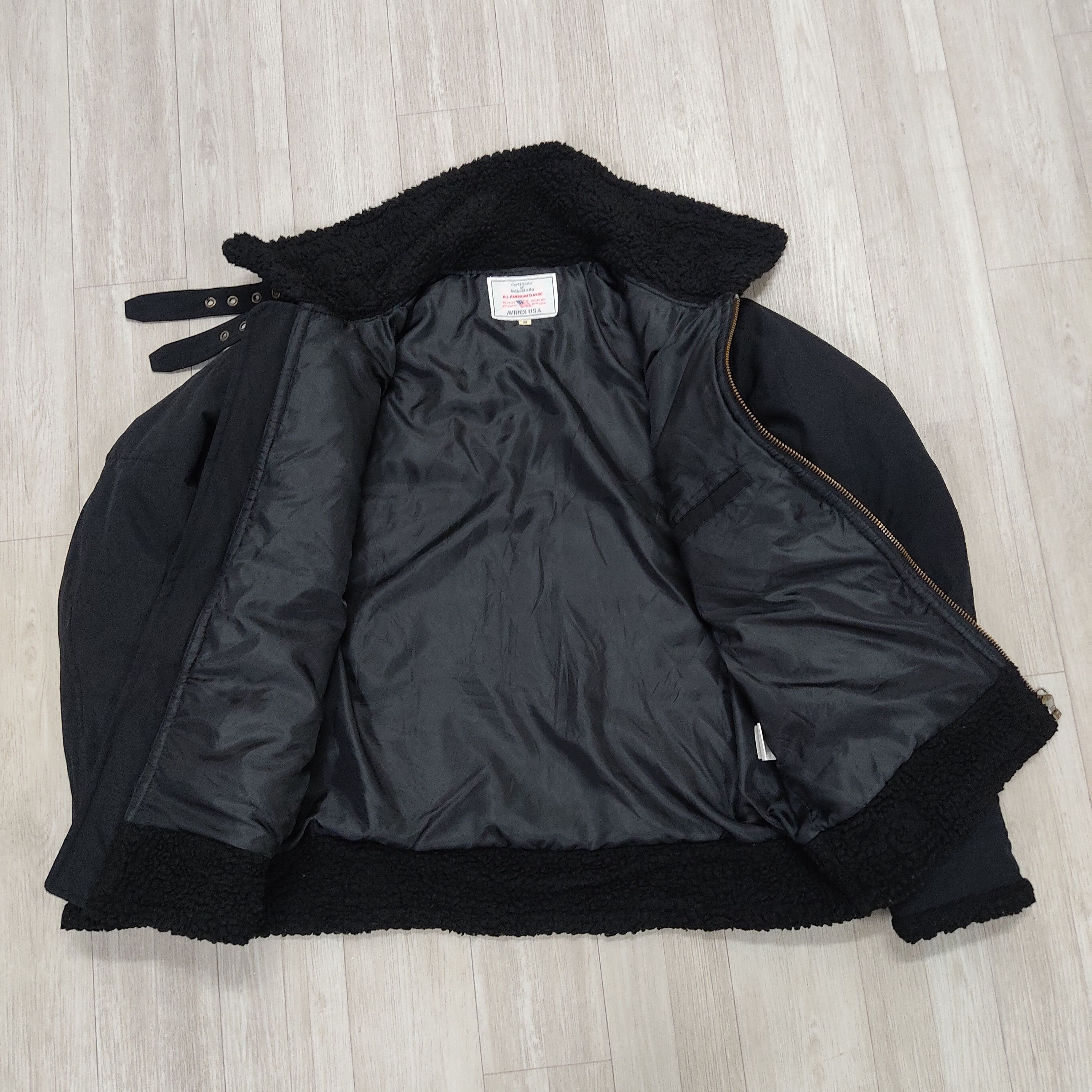 Avirex AVIREX Type B-3 Flight Bikers Black Rugged Jacket Size US M / EU 48-50 / 2 - 10 Thumbnail