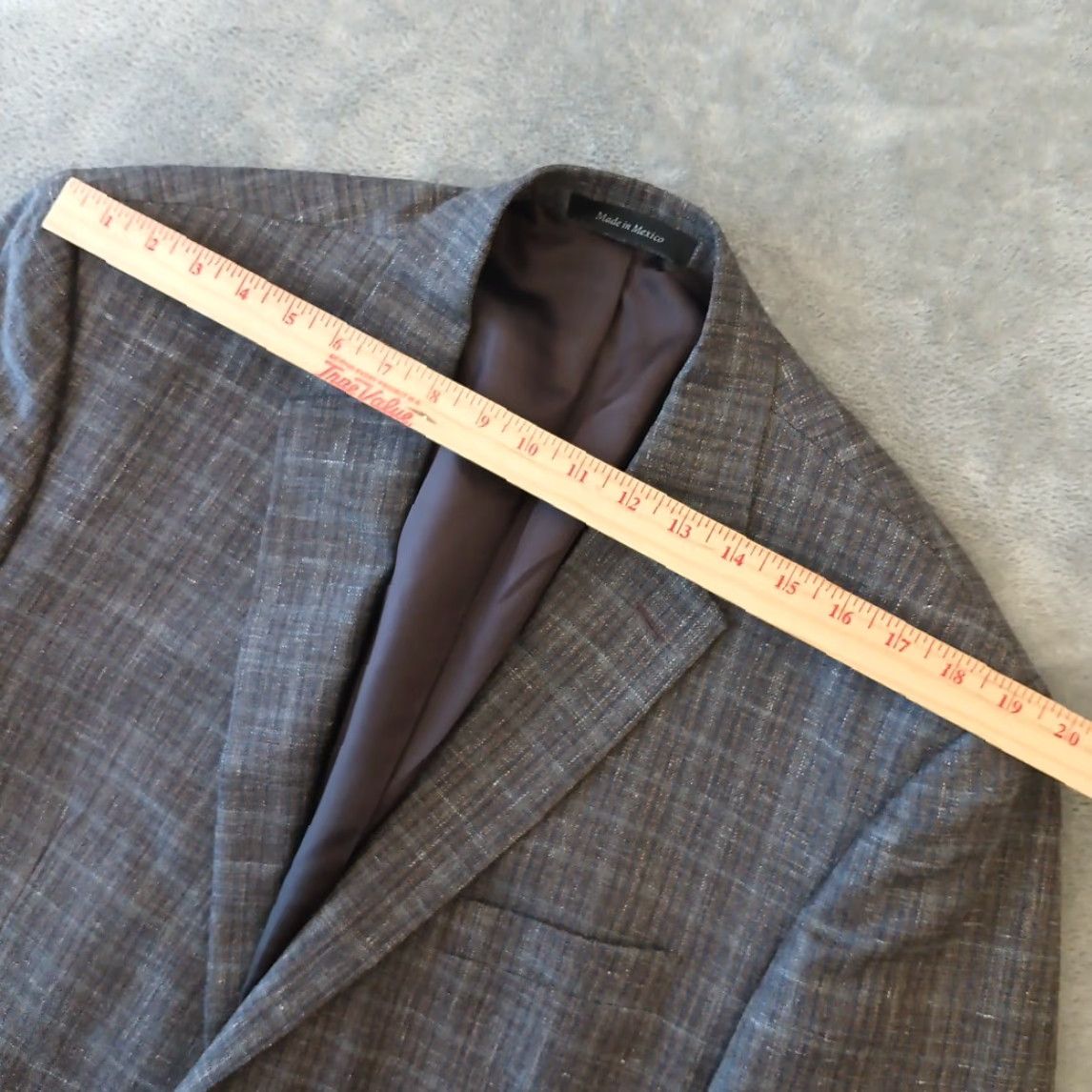 Ralph Lauren Lauren Ralph Lauren Blazer Mens 46 Brown Plaid Wool Blend Two Button Single Vent Size 46R - 2 Thumbnail