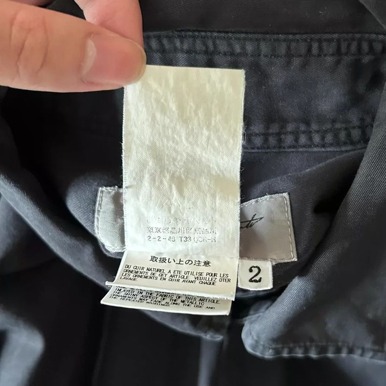 Yohji Yamamoto Yohji Yamamoto Yohji Yamamoto Black Collar Shirt Size US M / EU 48-50 / 2 - 7 Thumbnail