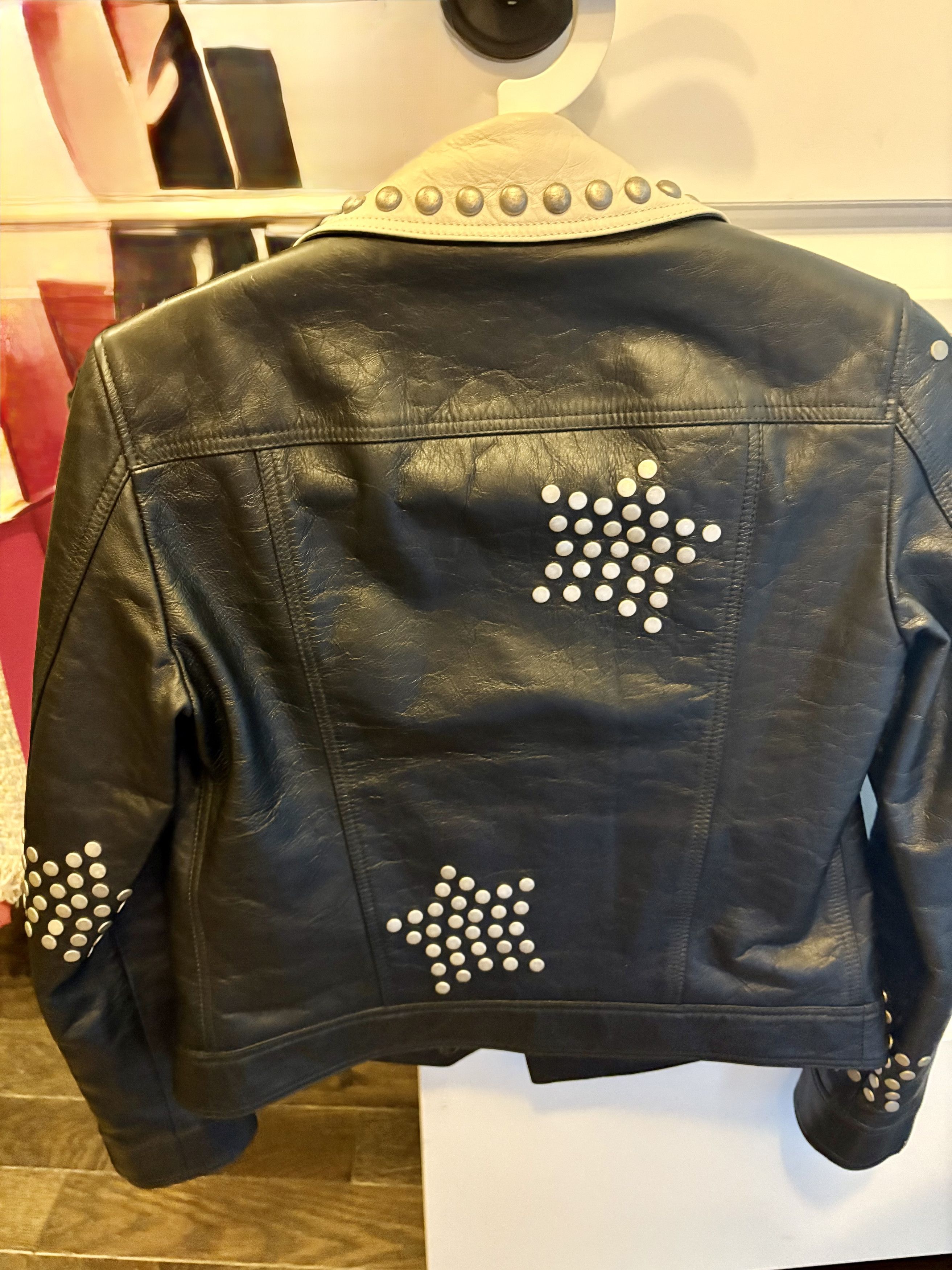 Saint Laurent Paris Saint Laurent Leather Studded Jacket Size XS / US 0-2 / IT 36-38 - 2 Thumbnail