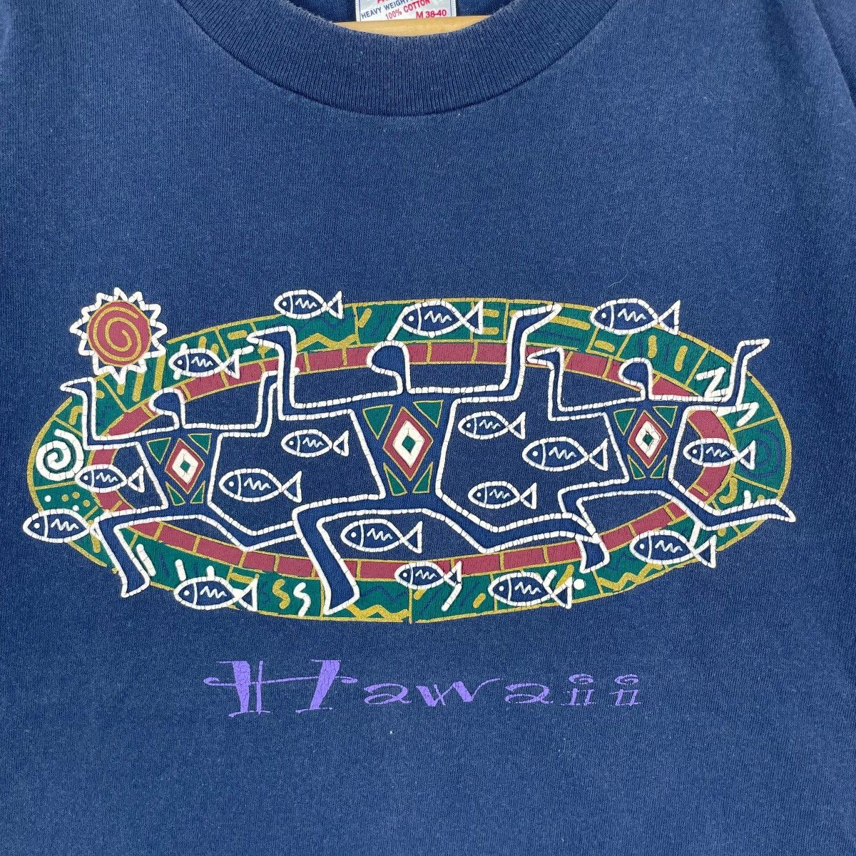 Vintage Vintage 90s United Sports Hawaii Native Navajo Tee Shirt Size US M / EU 48-50 / 2 - 3 Thumbnail