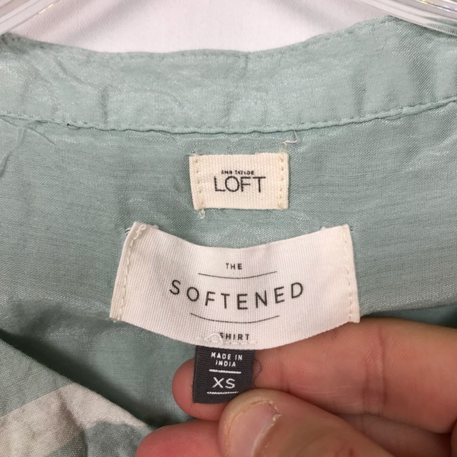 Loft Ann Taylor Loft Softened Popover Blouse Size XS / US 0-2 / IT 36-38 - 2 Thumbnail