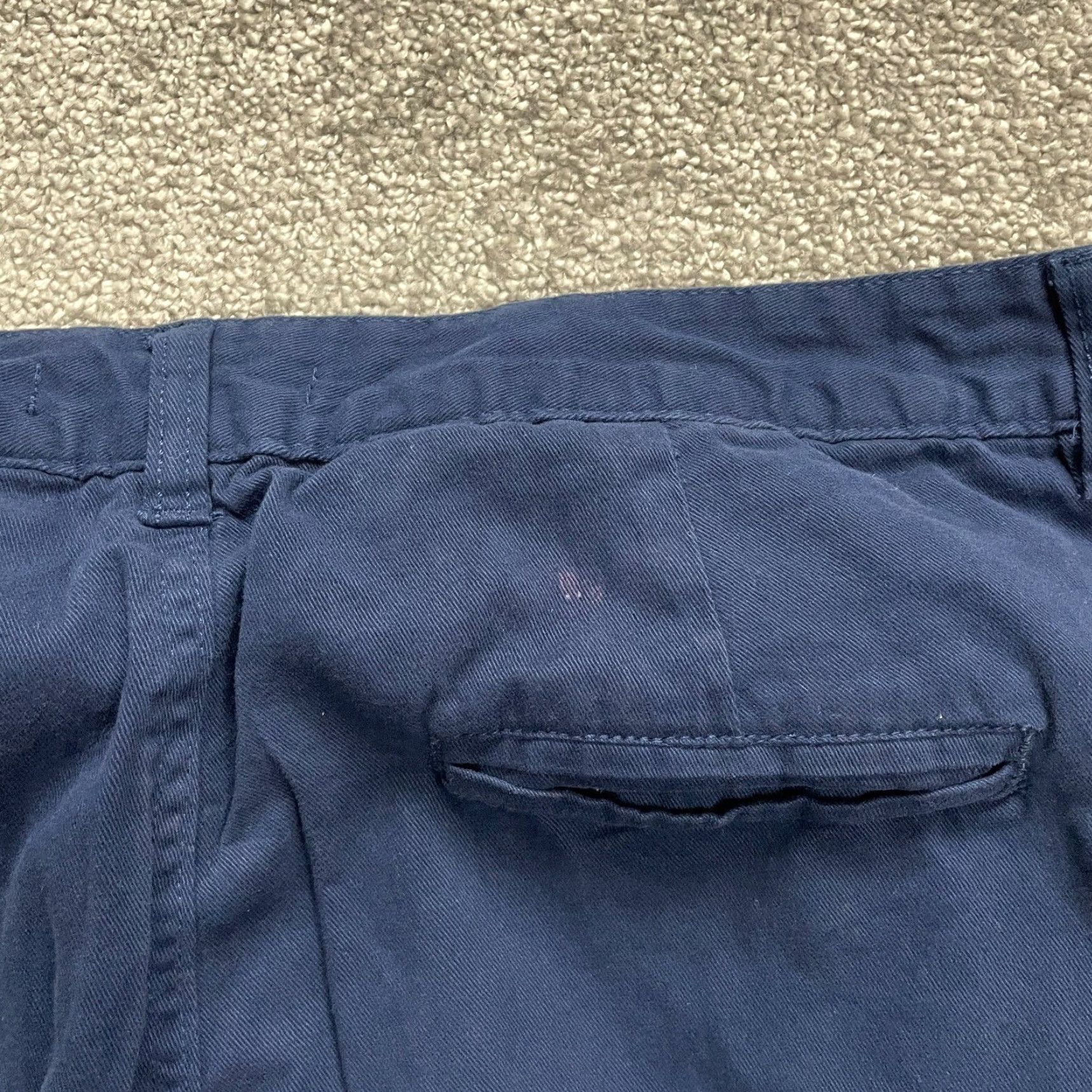 Vintage VINTAGE? Wait—No. Woman Within Chino Pants Women Plus Size 18W Navy Blue Straight Leg Cotton 38x28 Size 40" / US 18 - 5 Thumbnail