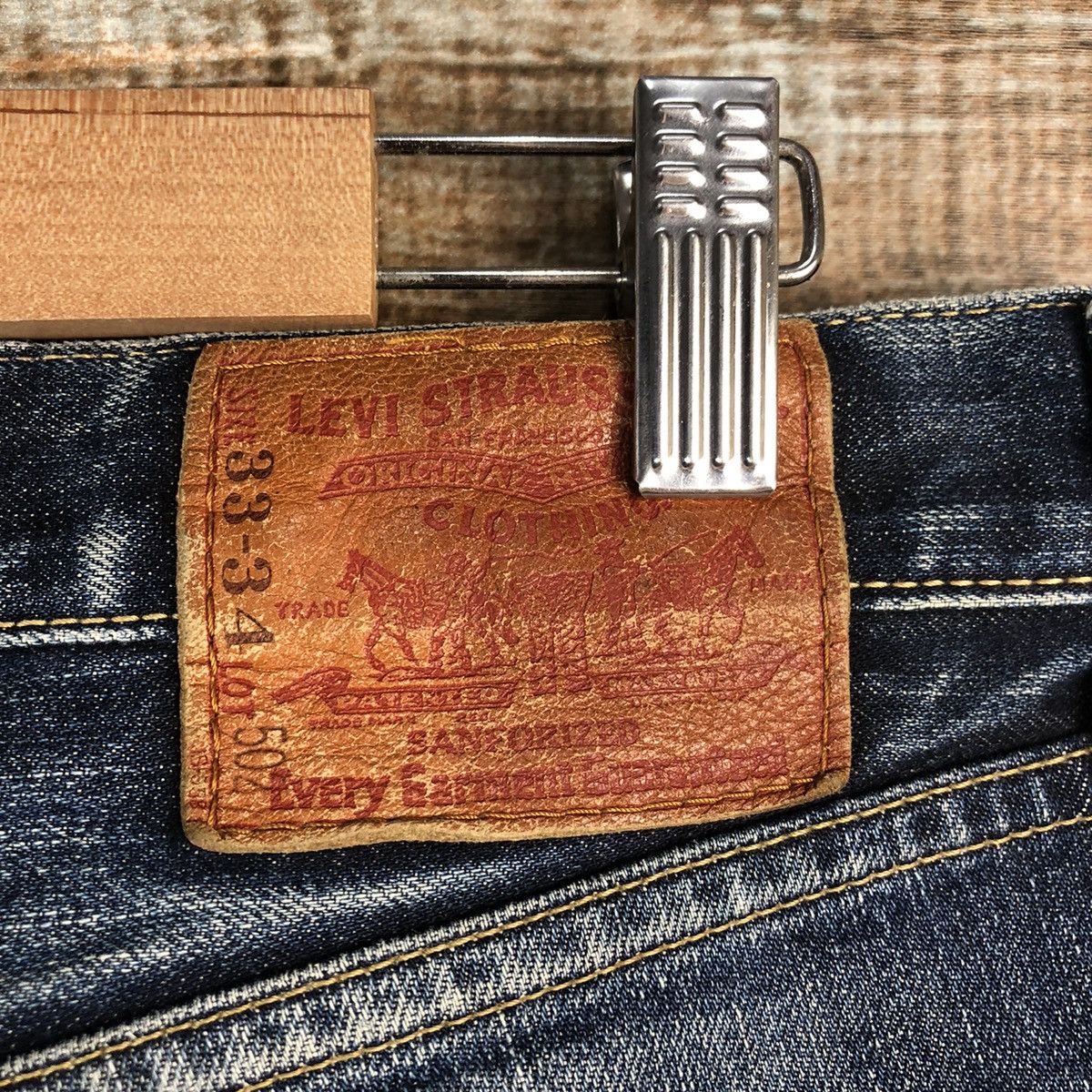 Levi's Levis 502 Blue ripped distressed Denim Pants #A2605 Size US 33 - 20 Thumbnail
