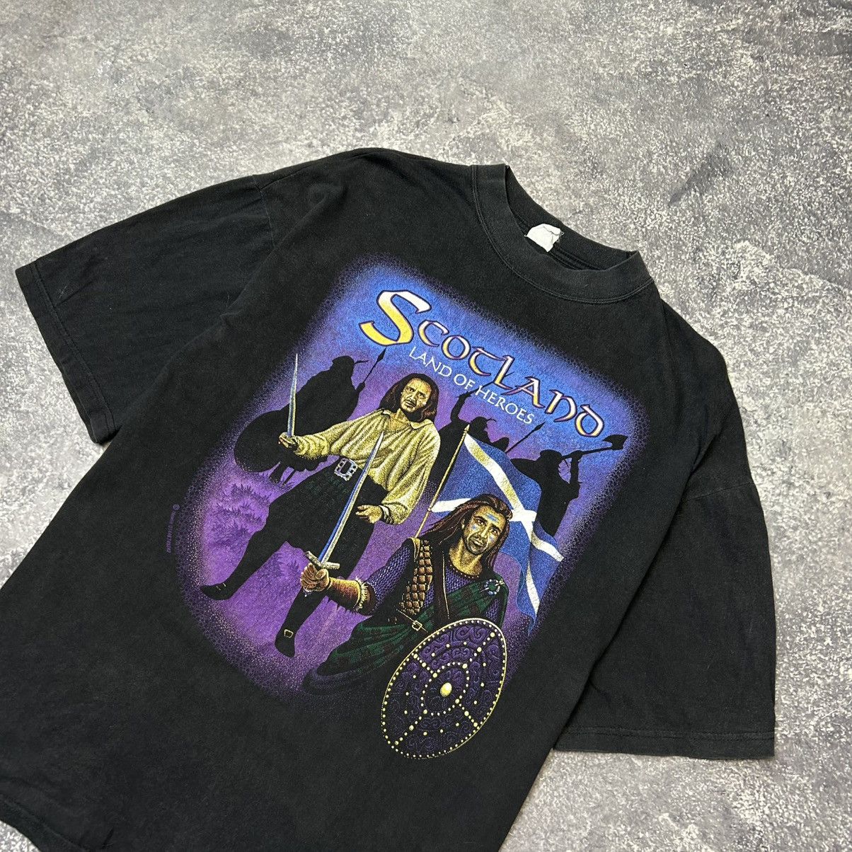 Vintage Vintage Scotland Land Of Heroes 90’s Graphic Tee Size US M / EU 48-50 / 2 - 2 Thumbnail