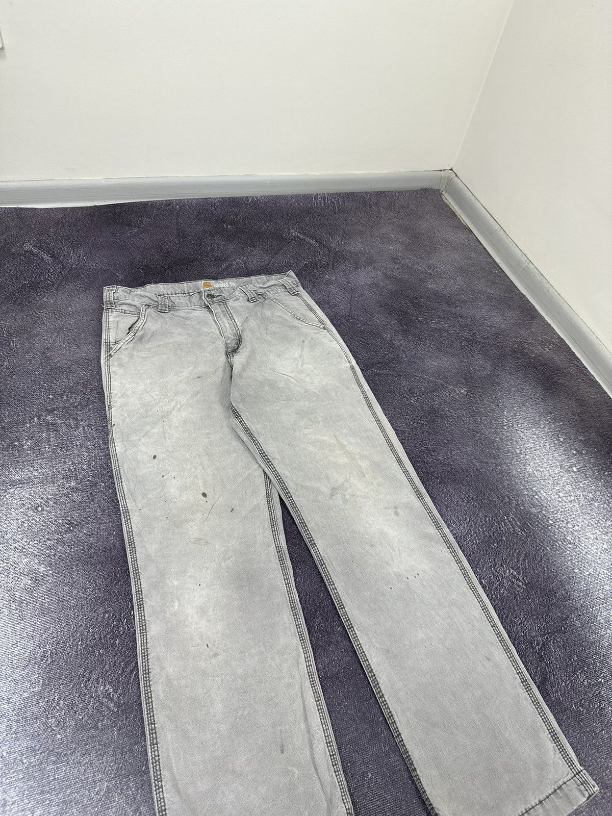 Carhartt Vintage Carhartt Faded Grey American Baggy USA Work Pants Size US 32 / EU 48 - 12 Thumbnail