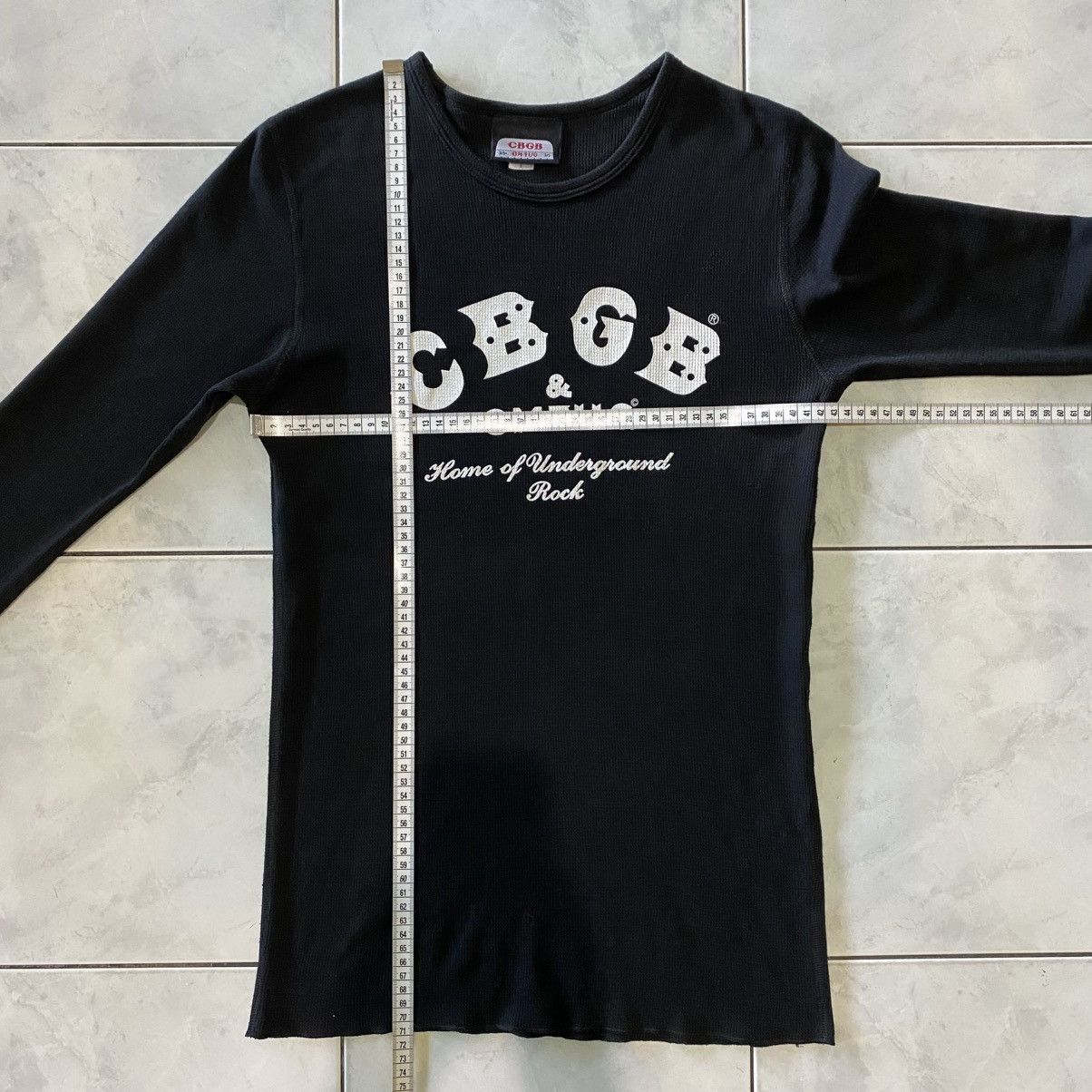 Band Tees Vintage CBGB & OMFUG Waffle Knit Tee Underground Rock Icon Size US S / EU 44-46 / 1 - 18 Thumbnail