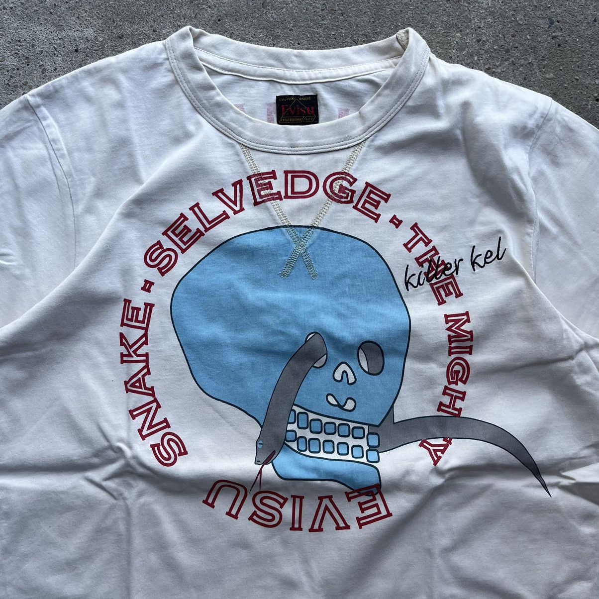 Evisu × Japanese Brand × Vintage Evisu T-Shirt Denim Maniac Snake Selvedge vintag e Size US M / EU 48-50 / 2 - 4 Thumbnail