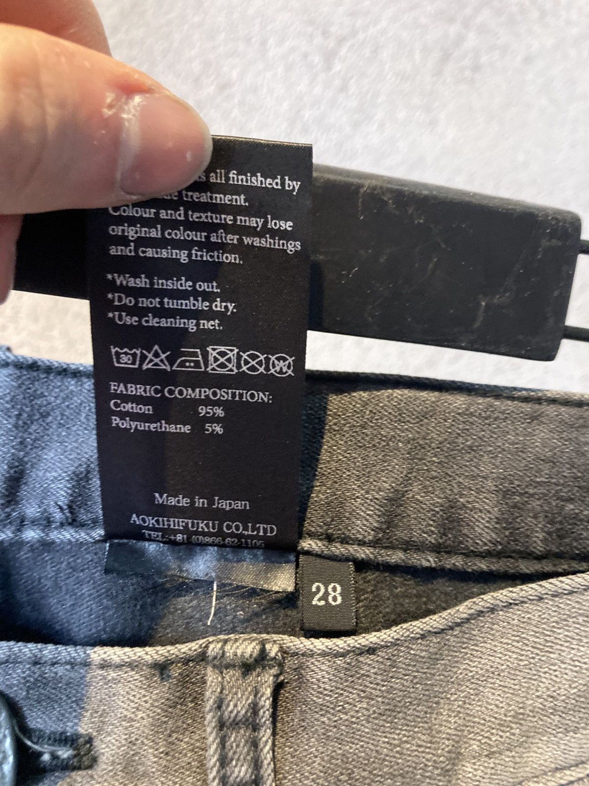 Fagassent Toshiki Aoki Seigeki Grey Denim Size US 28 / EU 44 - 3 Thumbnail
