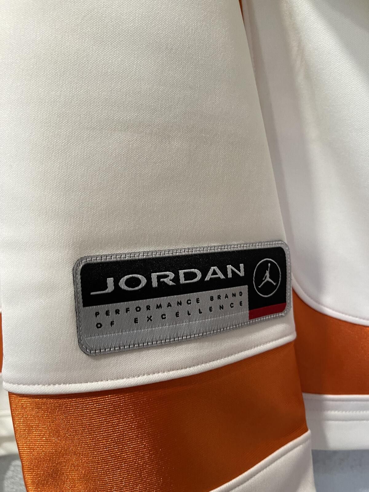 Jordan Brand Jordan Men's Hockey Jersey Size M - White and Orange Size US M / EU 48-50 / 2 - 4 Thumbnail