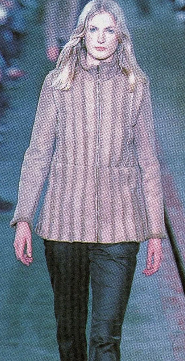 Ruffo Research Ruffo Research AW99 Shearling Leather Striped Jacket Size US S / EU 44-46 / 1 - 10 Thumbnail
